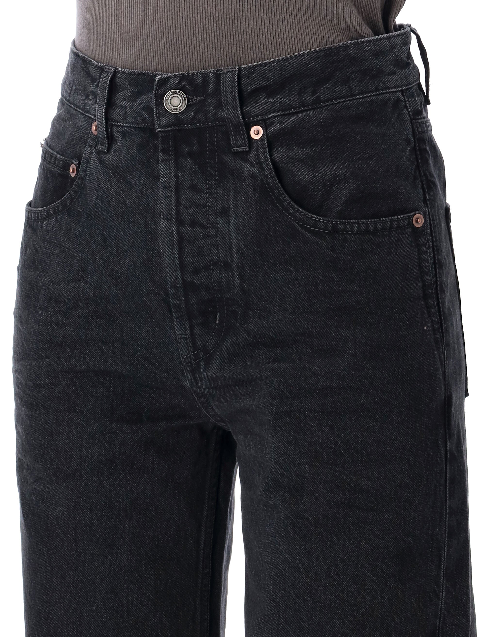 SAINT LAURENT 90's Baggy High-Waisted Jeans - Size 26