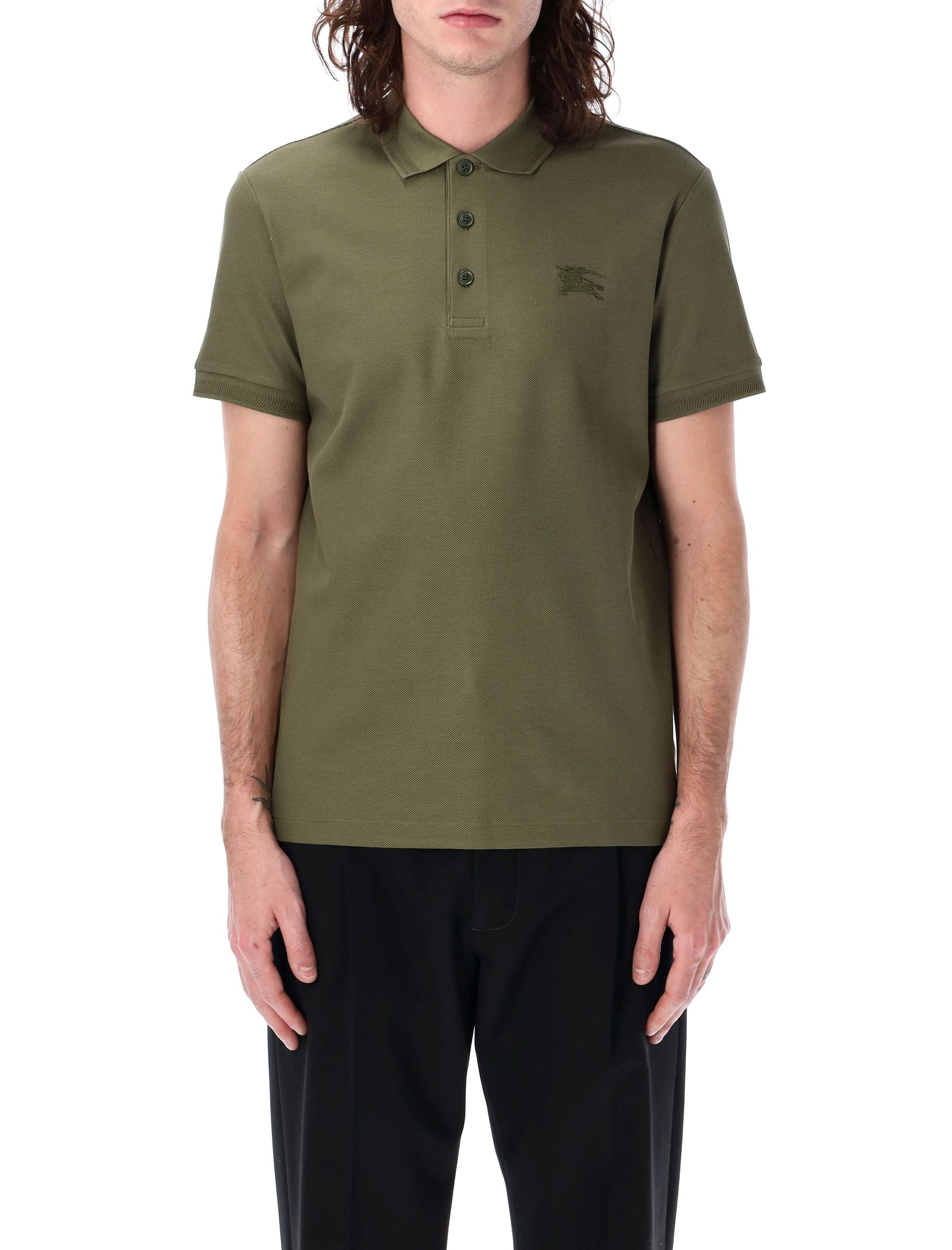 BURBERRY Men's Slim Fit Polo Shirt - Short Sleeve