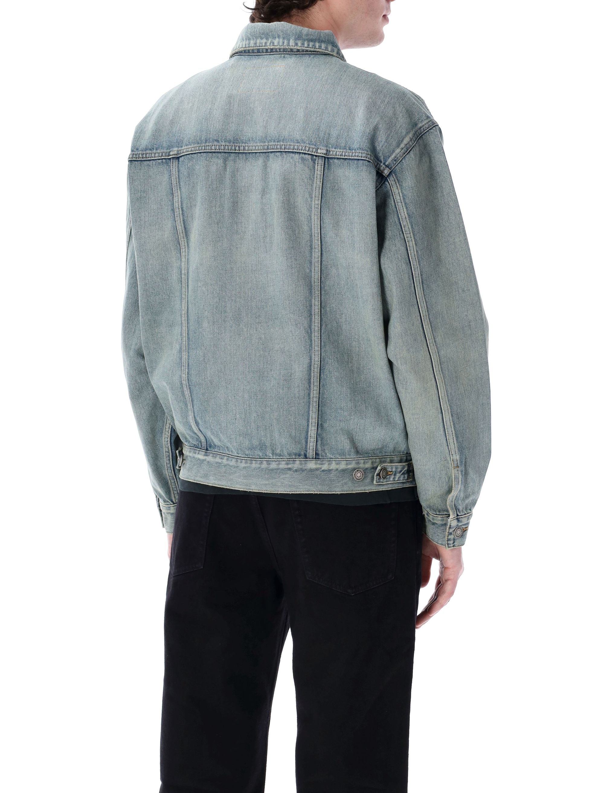 SAINT LAURENT Loose Fit Denim Trucker Jacket - Size 50