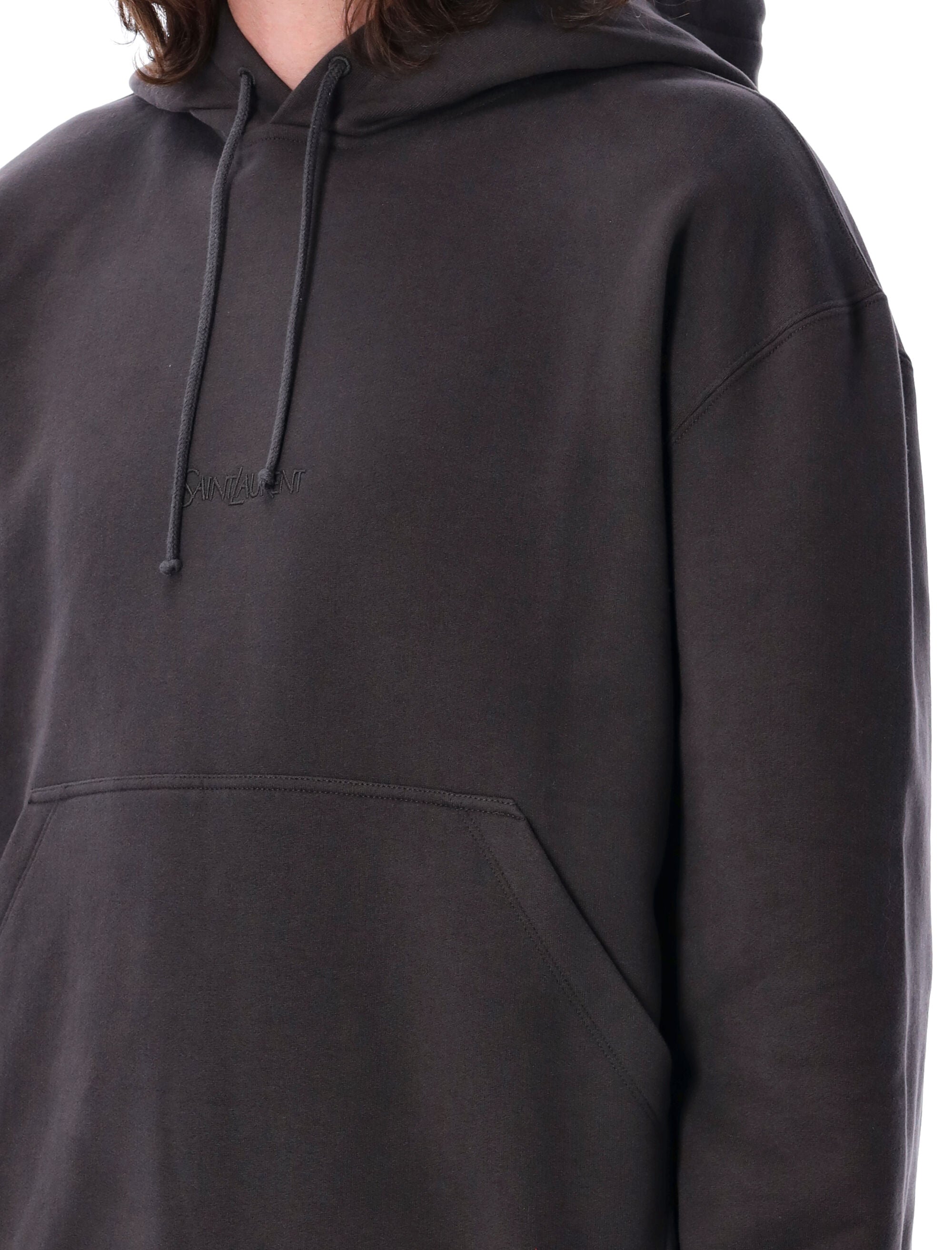 SAINT LAURENT Logo Hoodie for Men - SS25 Collection