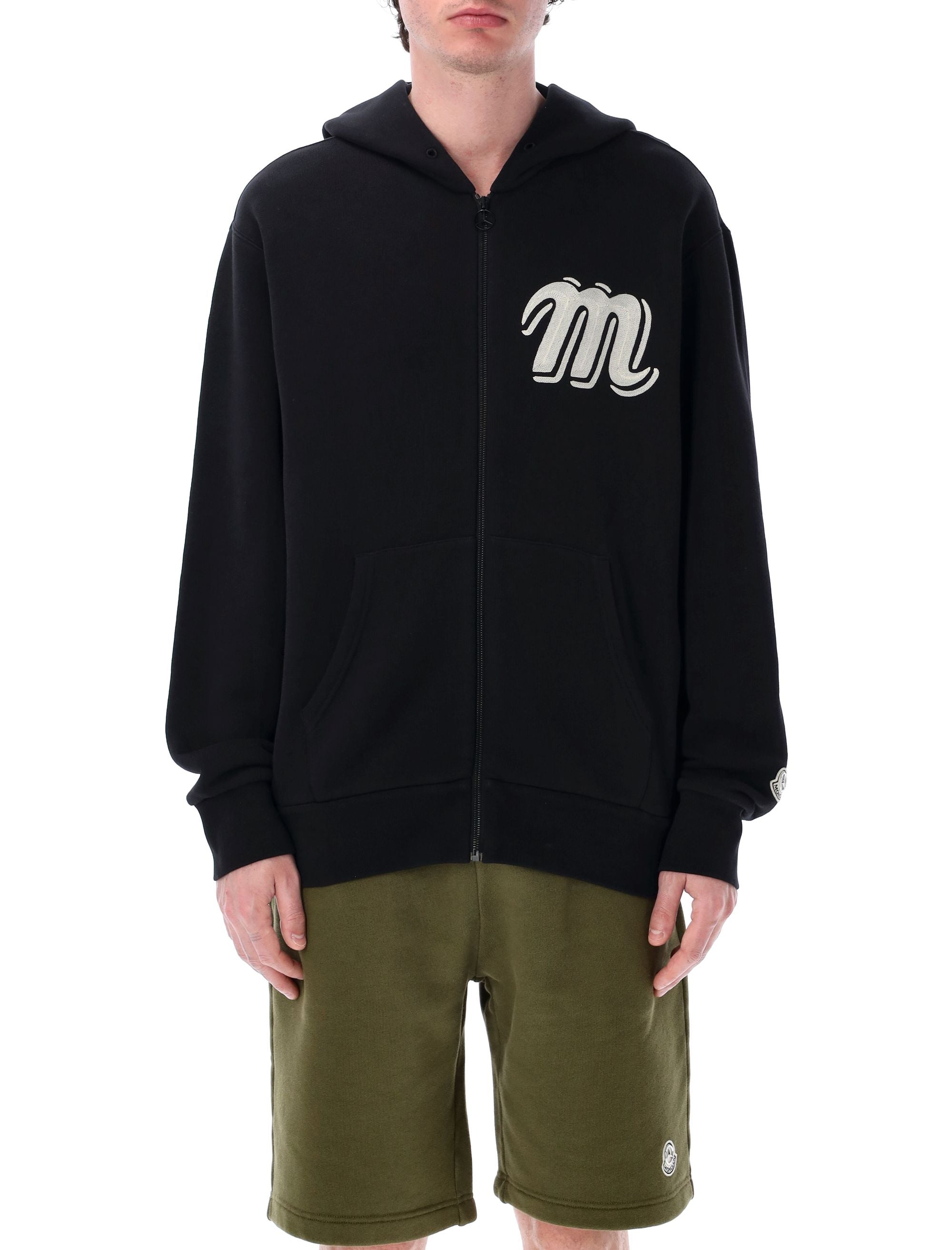 MONCLER GENIUS Embroidered Oversized Hoodie - Size L