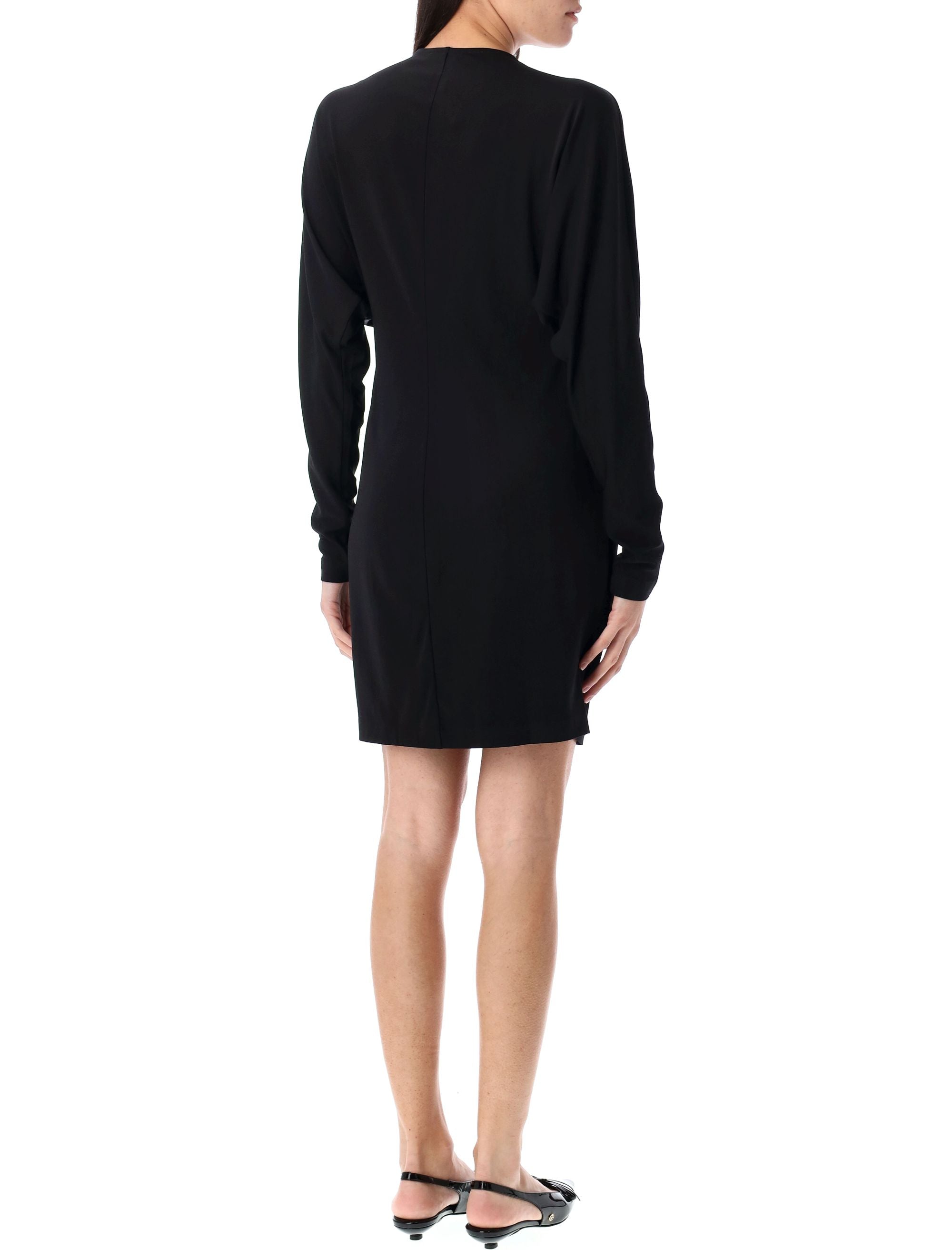 ANINE BING Chic Mini Dress with Knot Detail - Size S