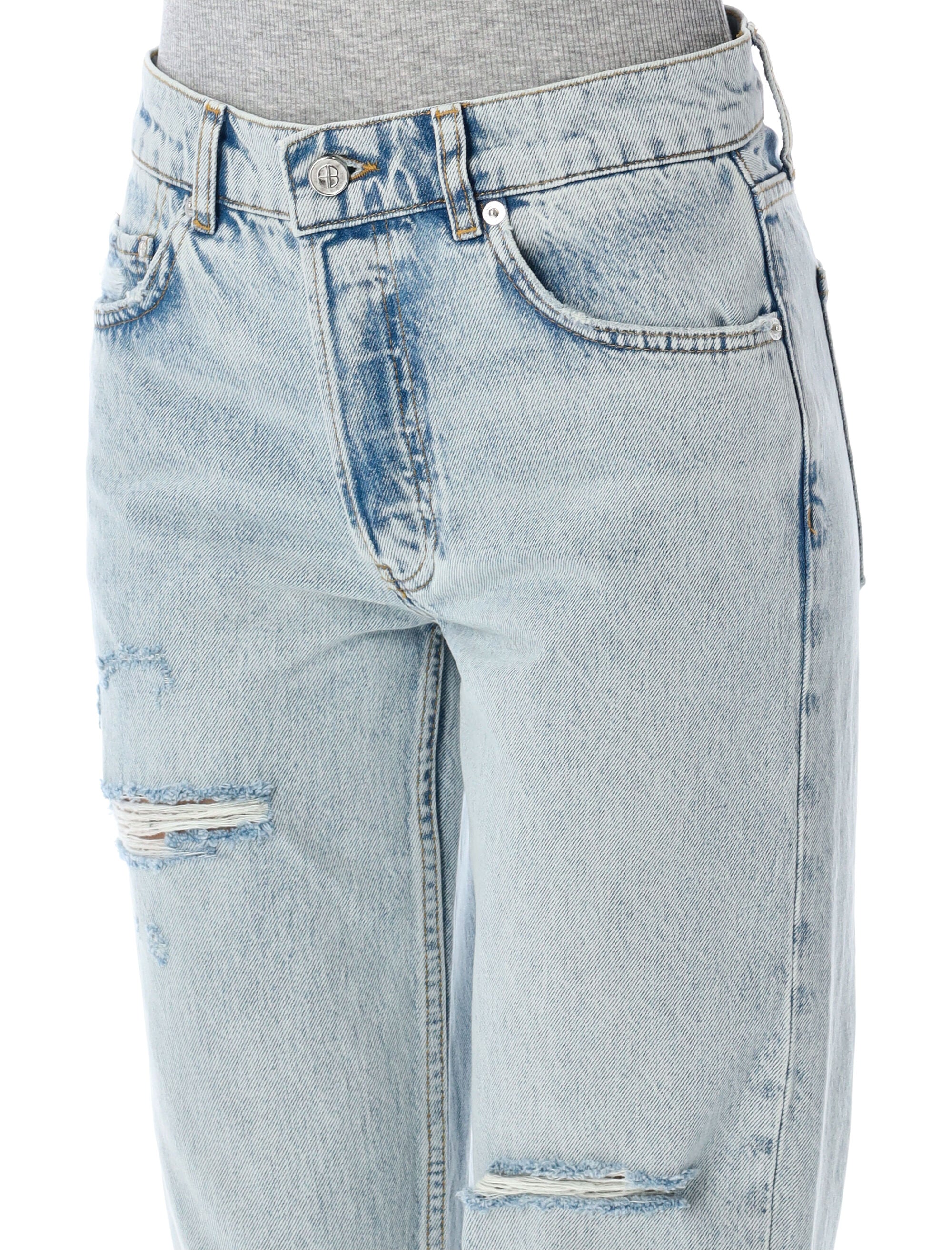 ANINE BING Women's Destroyed Jean Pants - Spring/Summer 2025