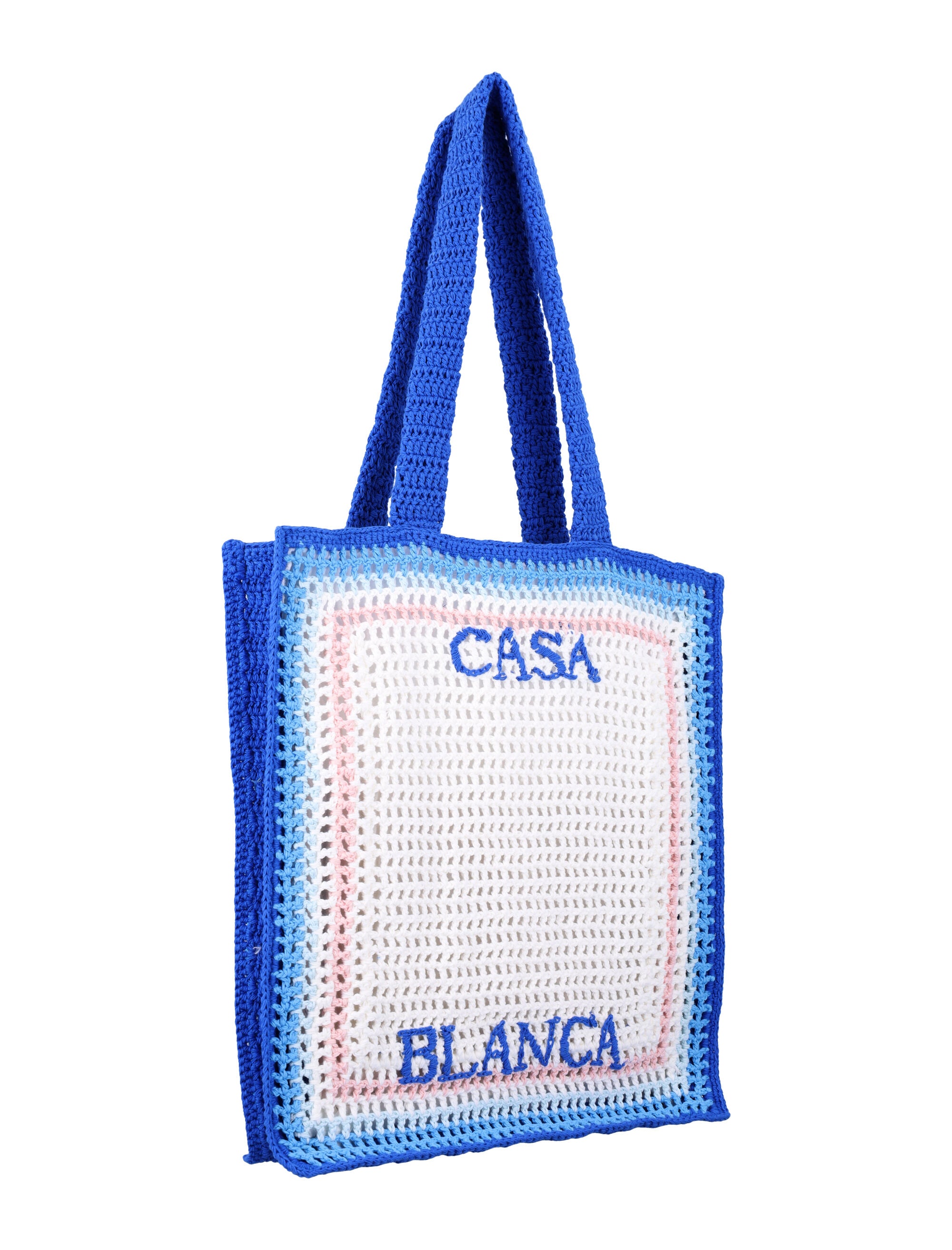 CASABLANCA Crochet Handbag 38 cm x 33.5 cm x 8 cm