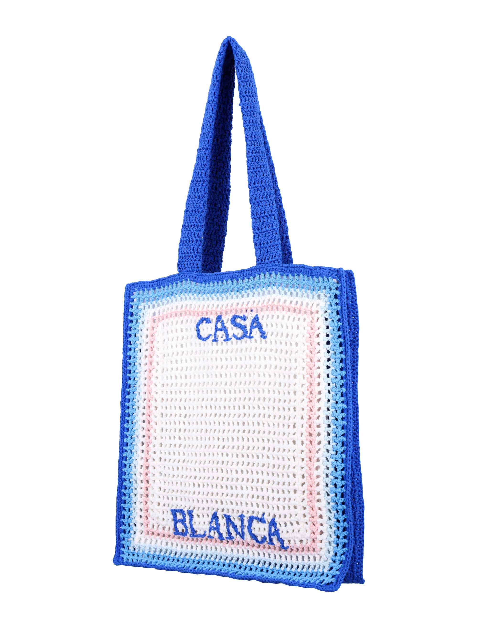 CASABLANCA Crochet Handbag 38 cm x 33.5 cm x 8 cm