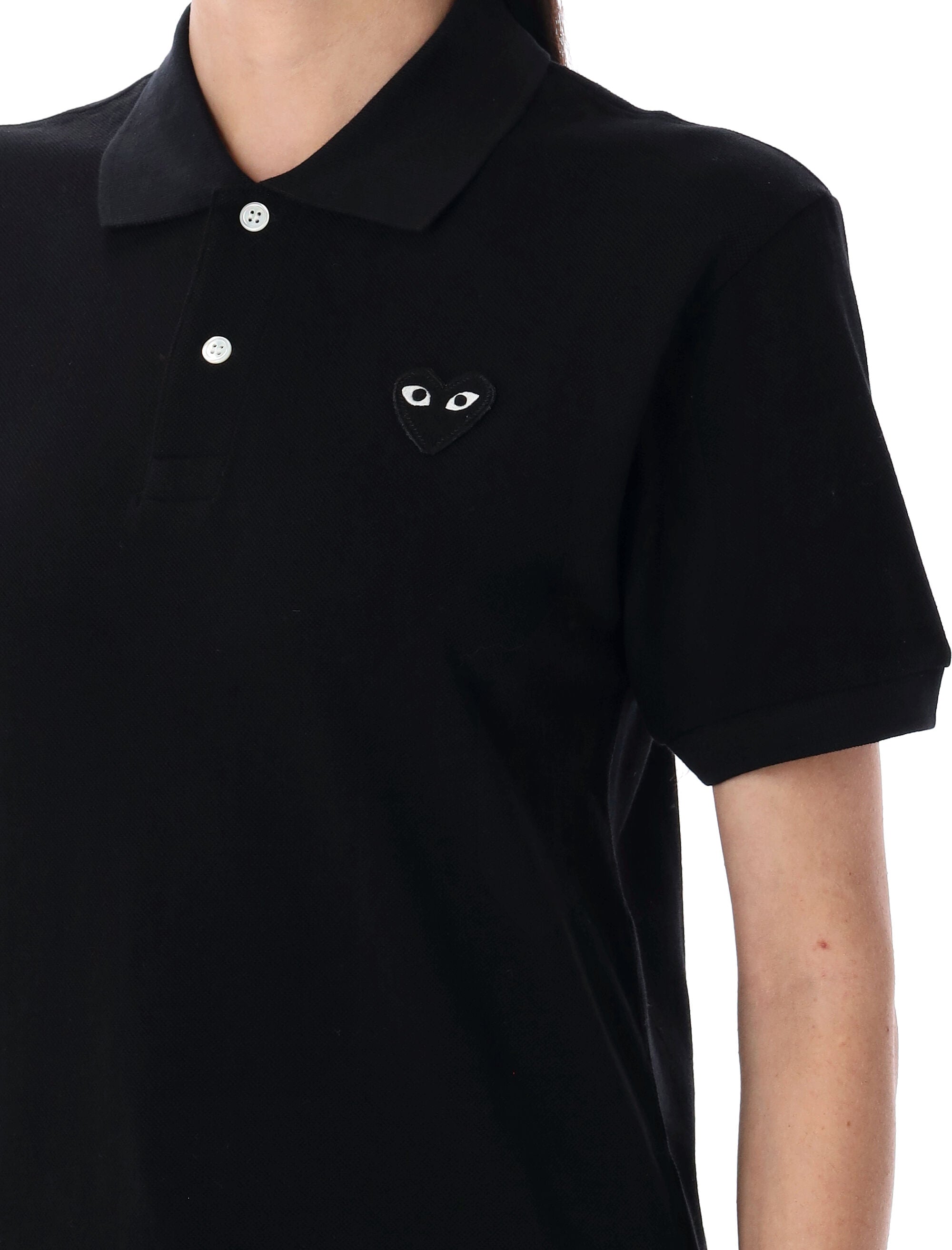 COMME DES GARÇONS PLAY Heart Patch Polo Shirt - Short Sleeve for Men