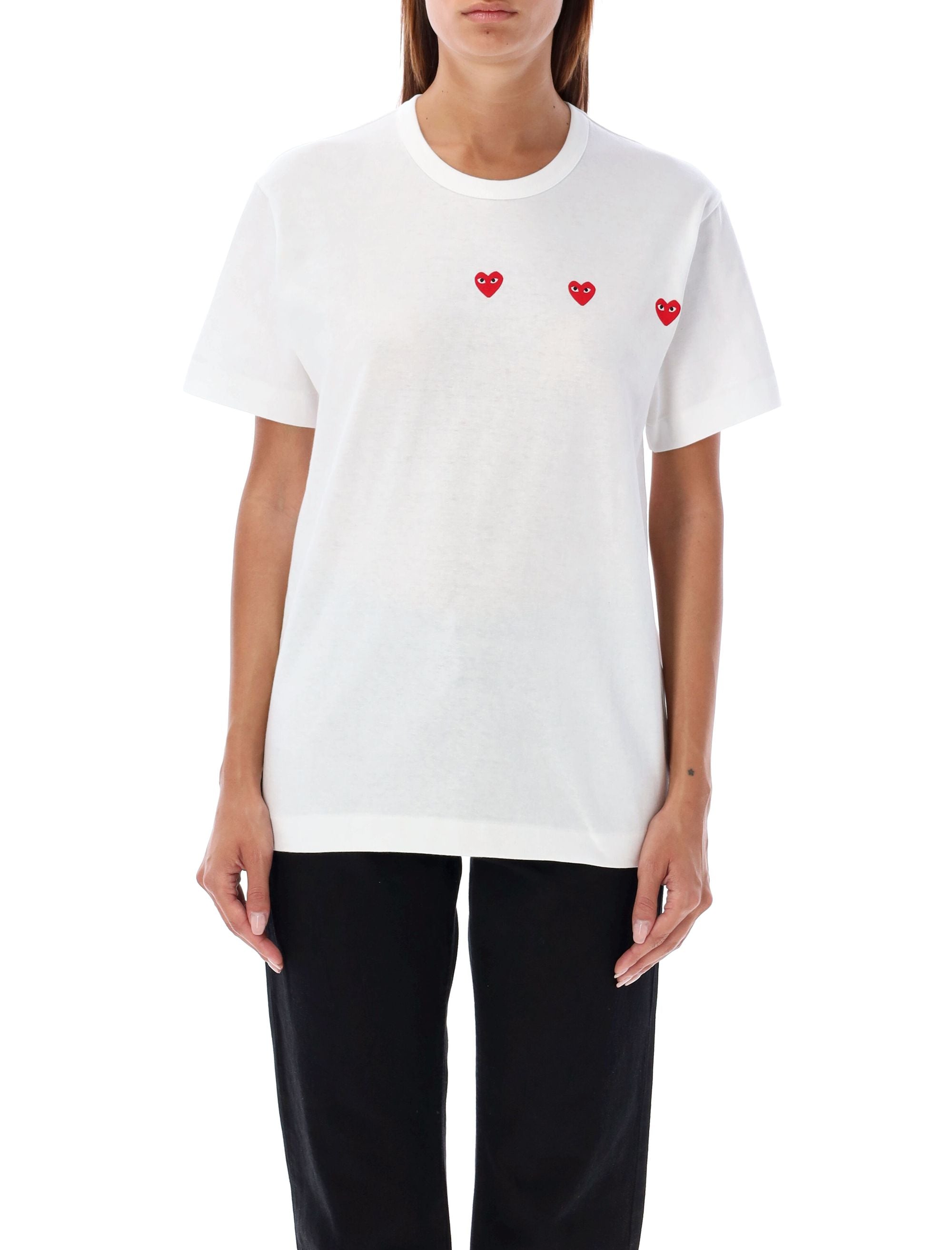 COMME DES GARÇONS PLAY Three Hearts T-Shirt - SS25