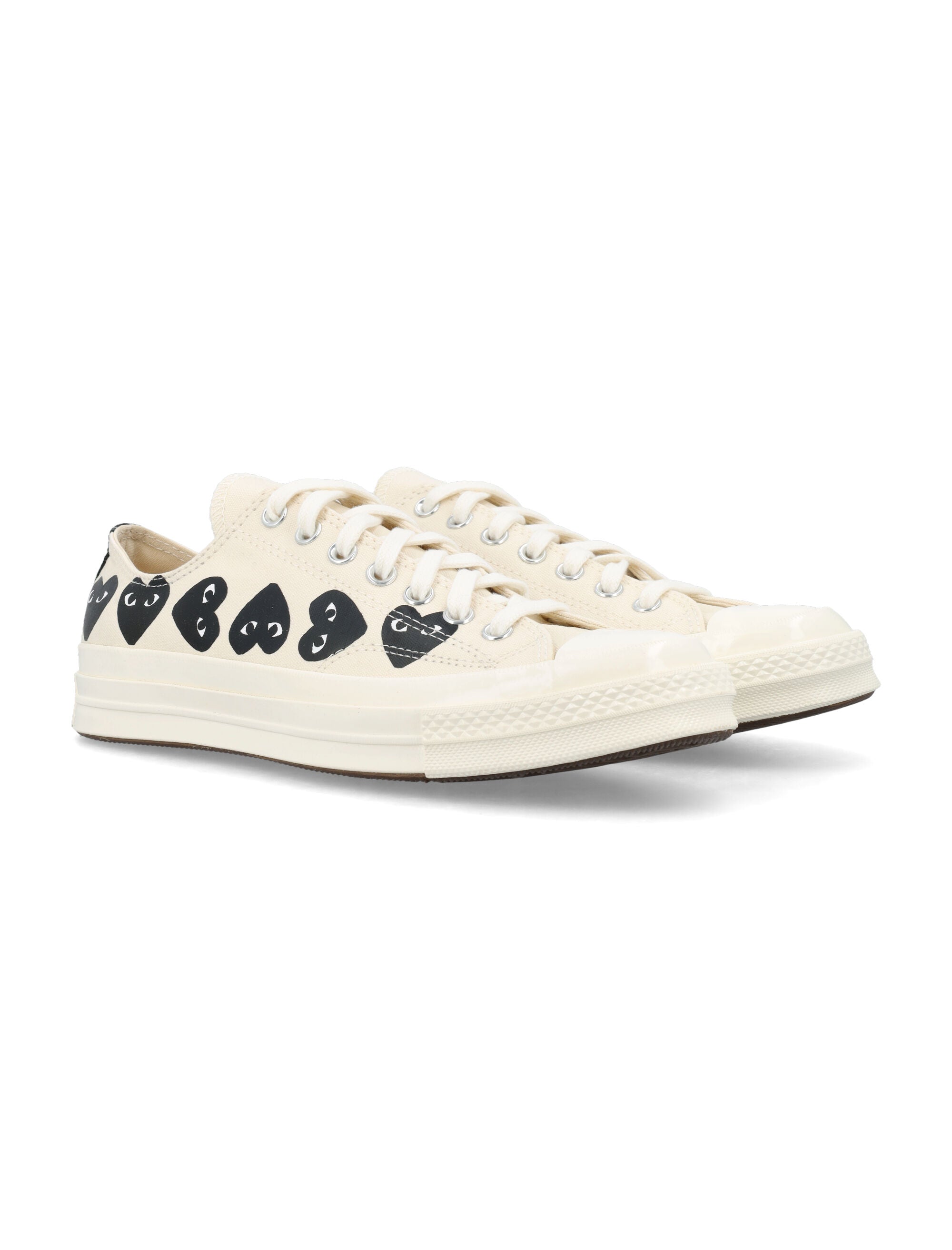 COMME DES GARÇONS PLAY Low Top Multi Heart Sneakers for Men - SS25