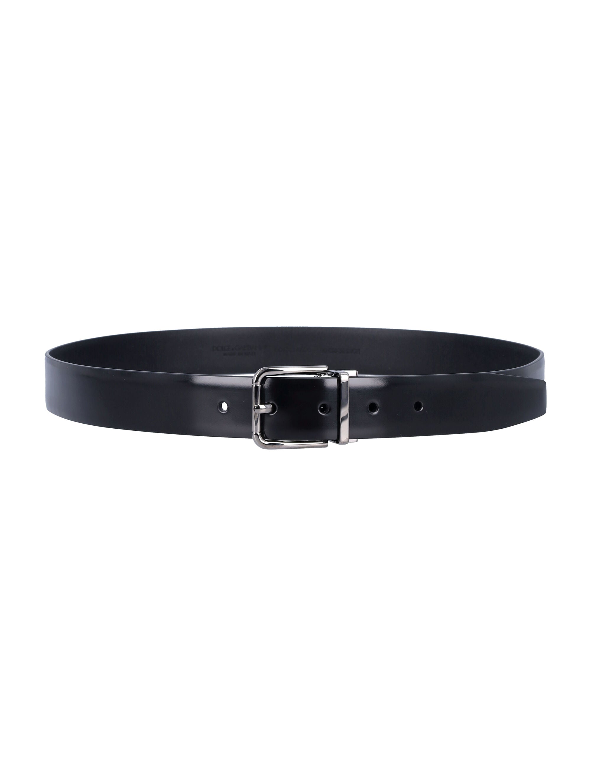 DOLCE & GABBANA Formal Calfskin Patent Belt - 3cm Height