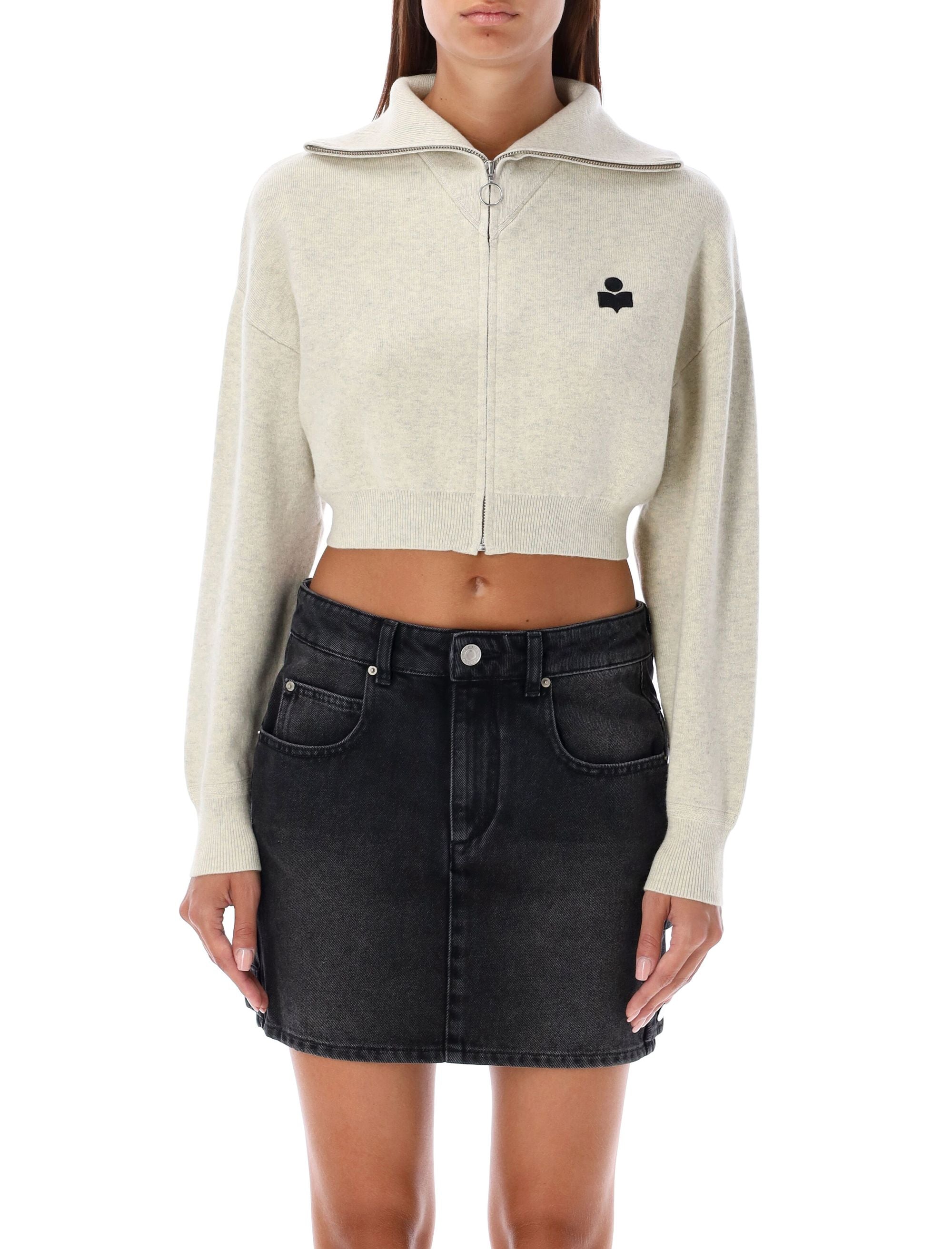 ISABEL MARANT ETOILE Mini Zip Cropped Cardigan