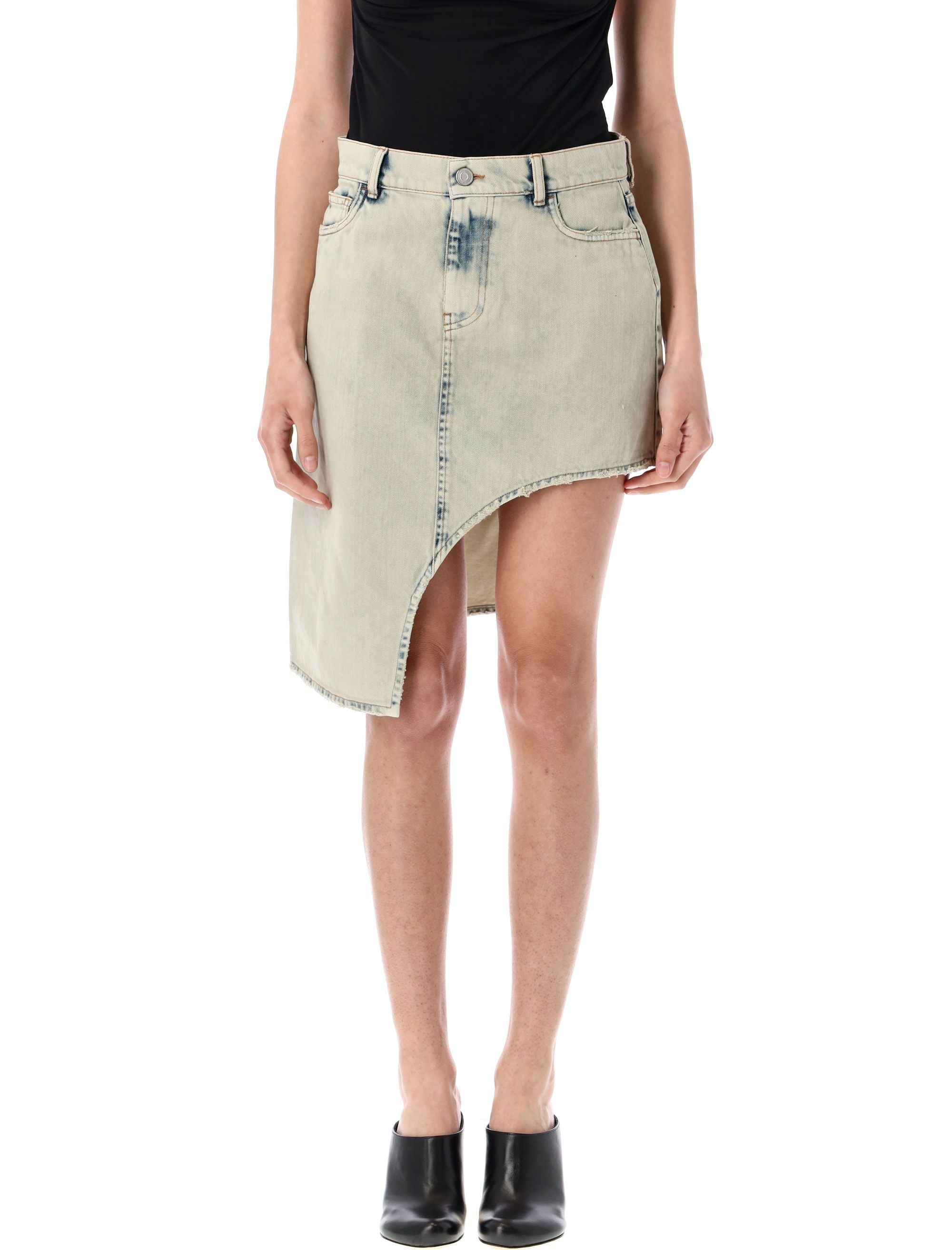 COPERNI Asymmetric Denim Mini Skirt - Size 36
