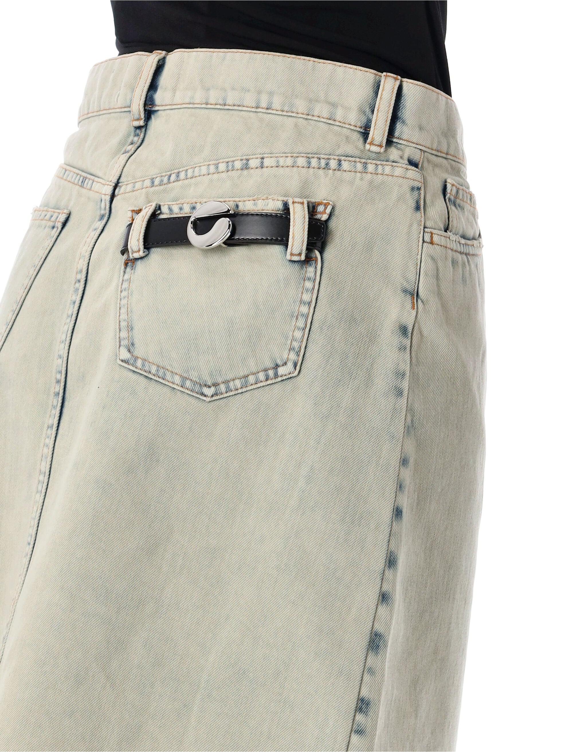 COPERNI Asymmetric Denim Mini Skirt - Size 36