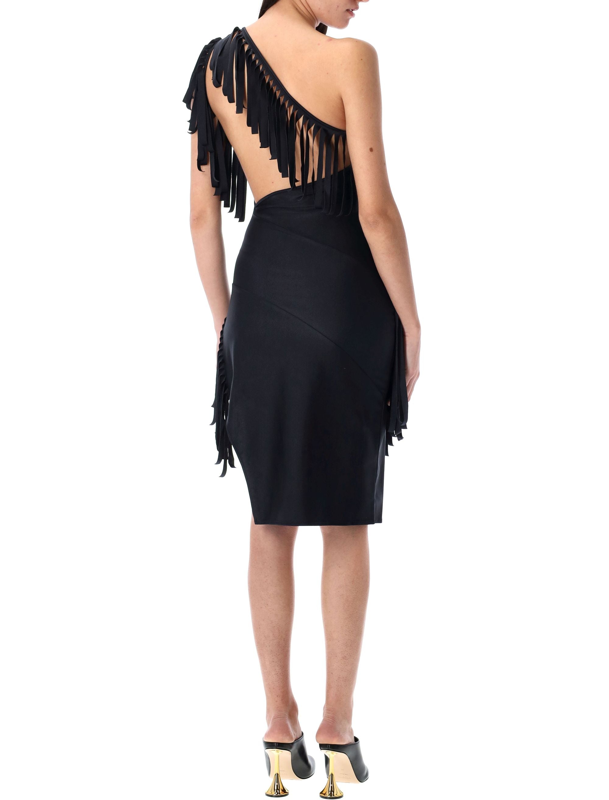 COPERNI Asymmetric Fringed Mini Dress - Size S