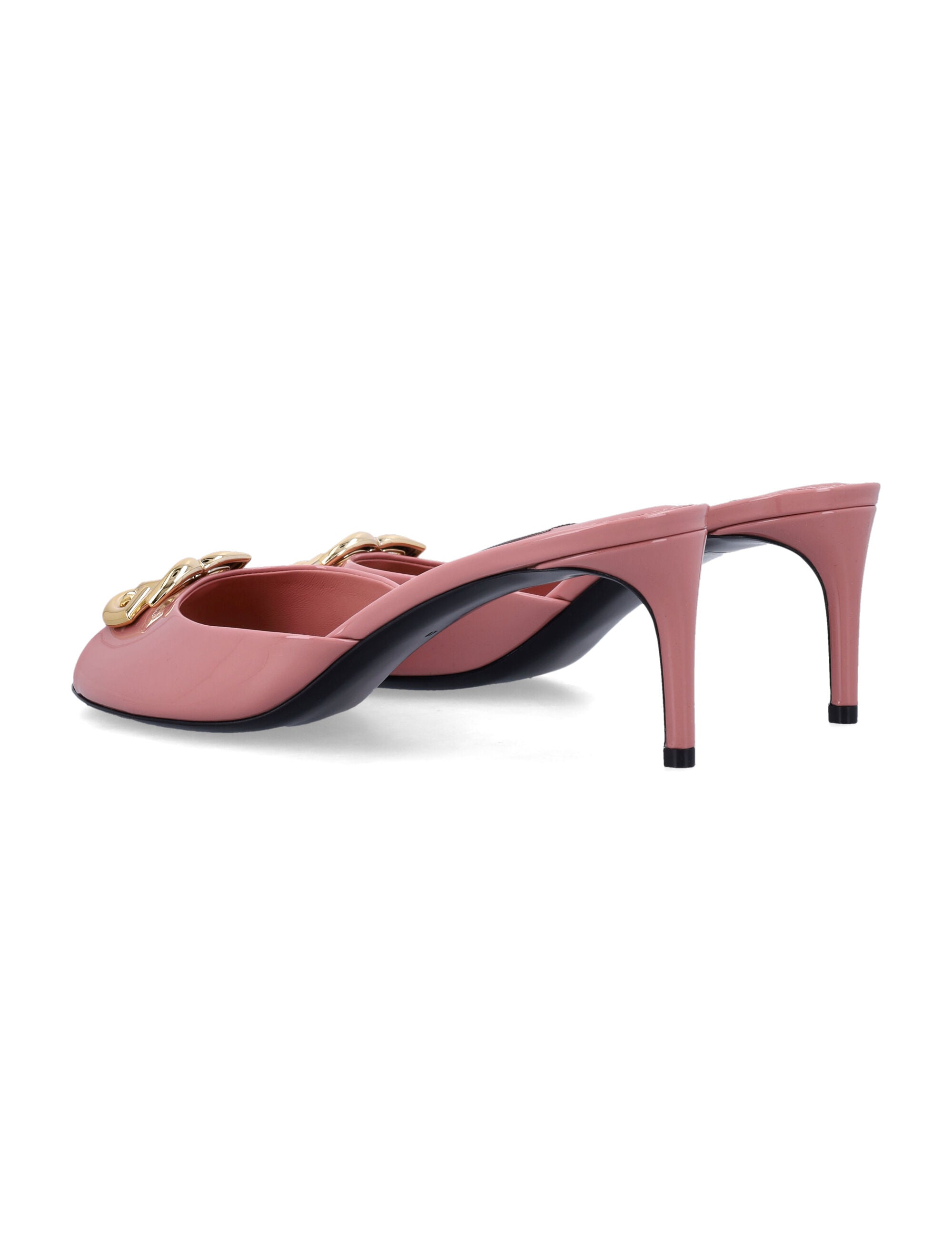 DOLCE & GABBANA Leather Keira Flat Sandals for Women