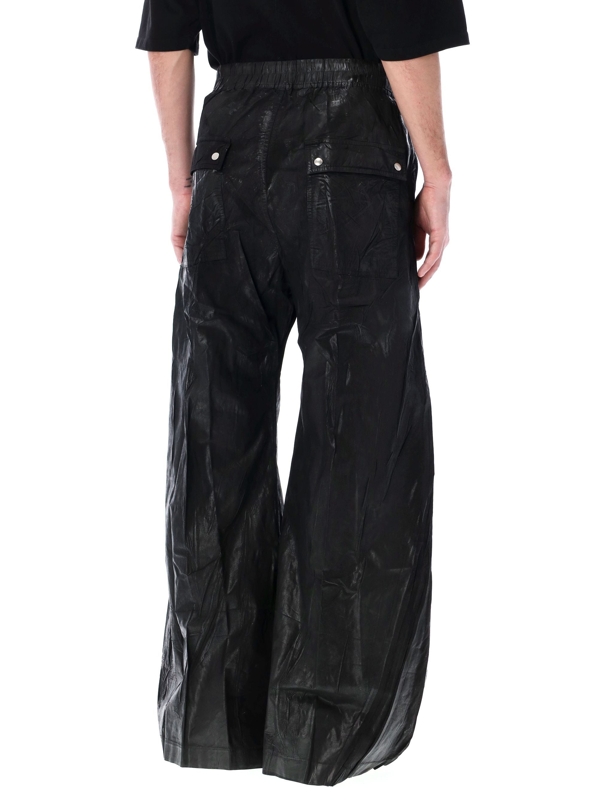 DRKSHDW Men's Full-Length Wide Leg Pants with Drawstring Waist