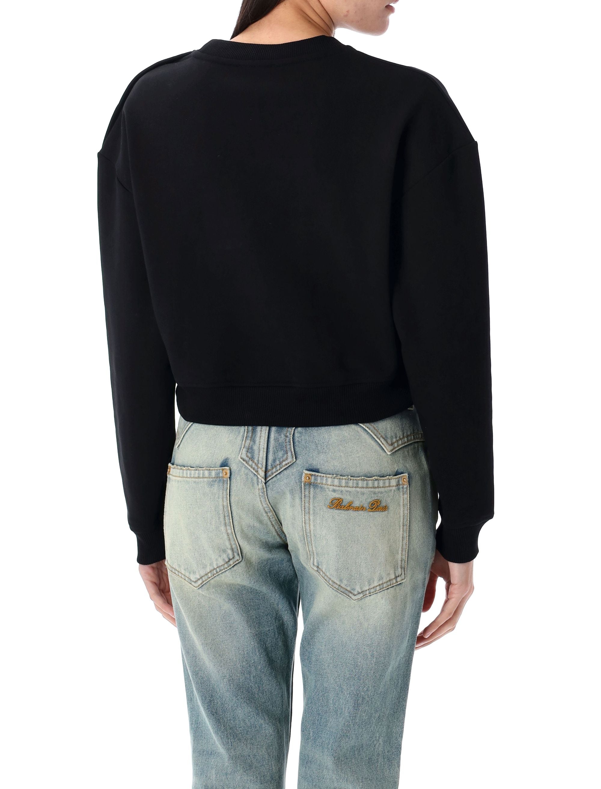 BALMAIN Cotton Sweatshirt for Women - FW25 Collection