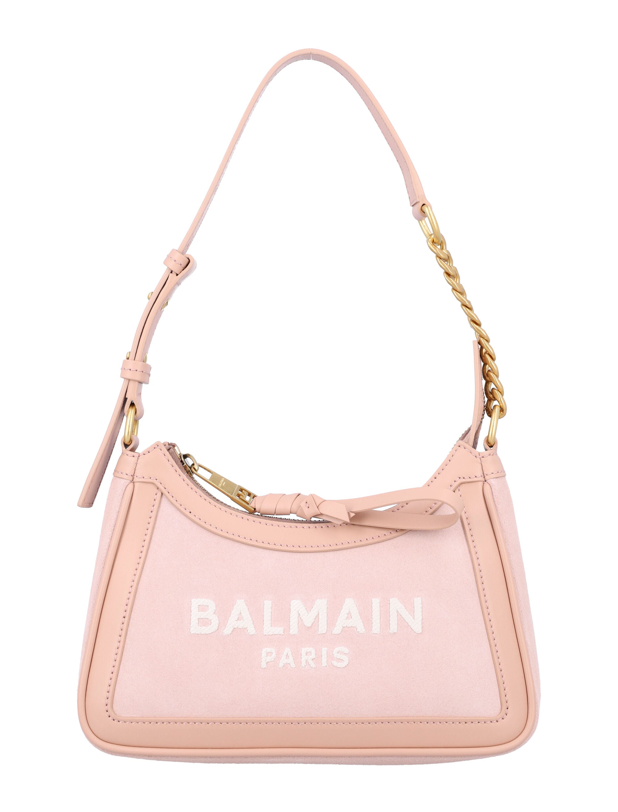BALMAIN Mini Suede Shoulder Handbag