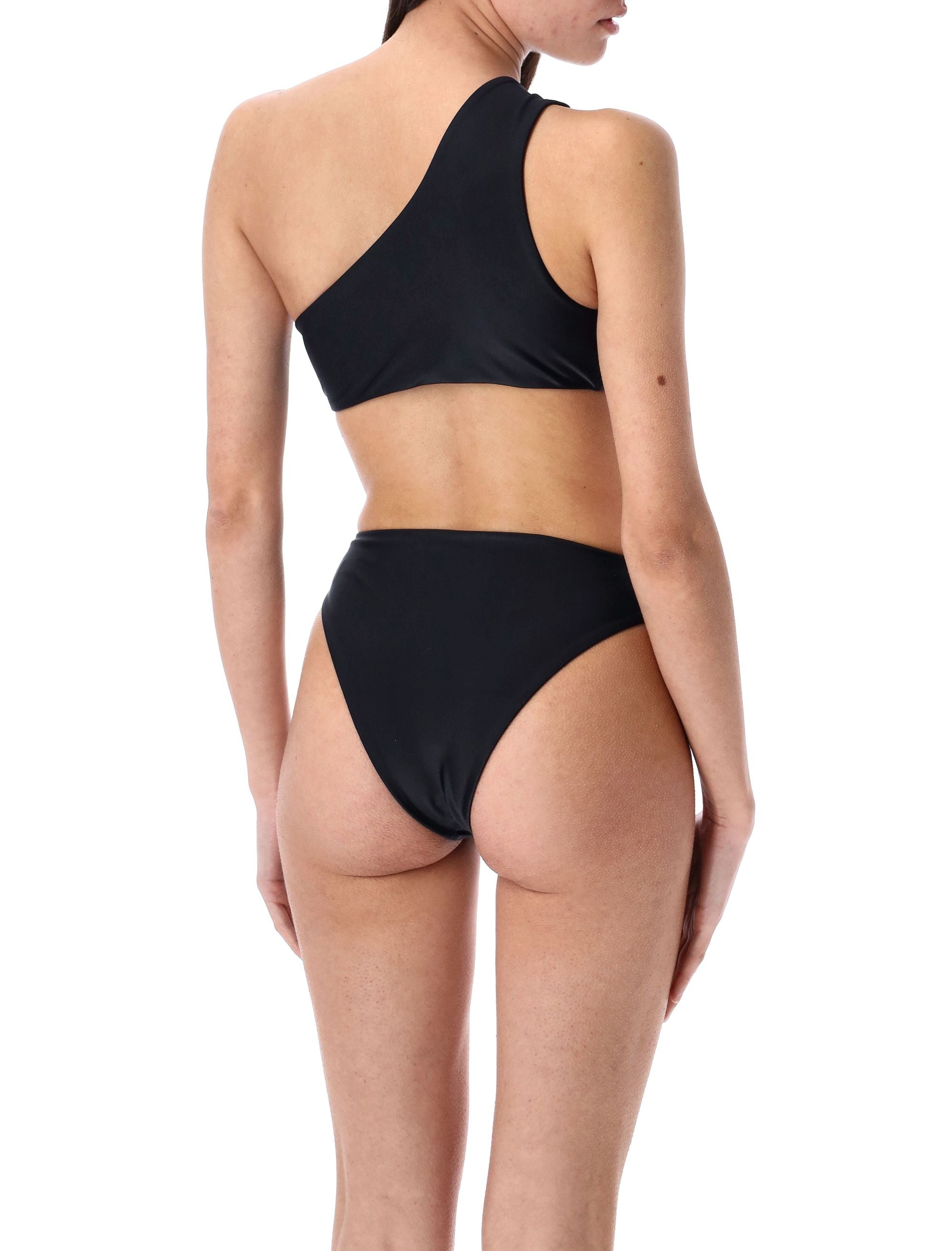 SWIM BY DI Asymmetrical One-Shoulder High Rise Cut-Out One-Piece Swimwear - Size S