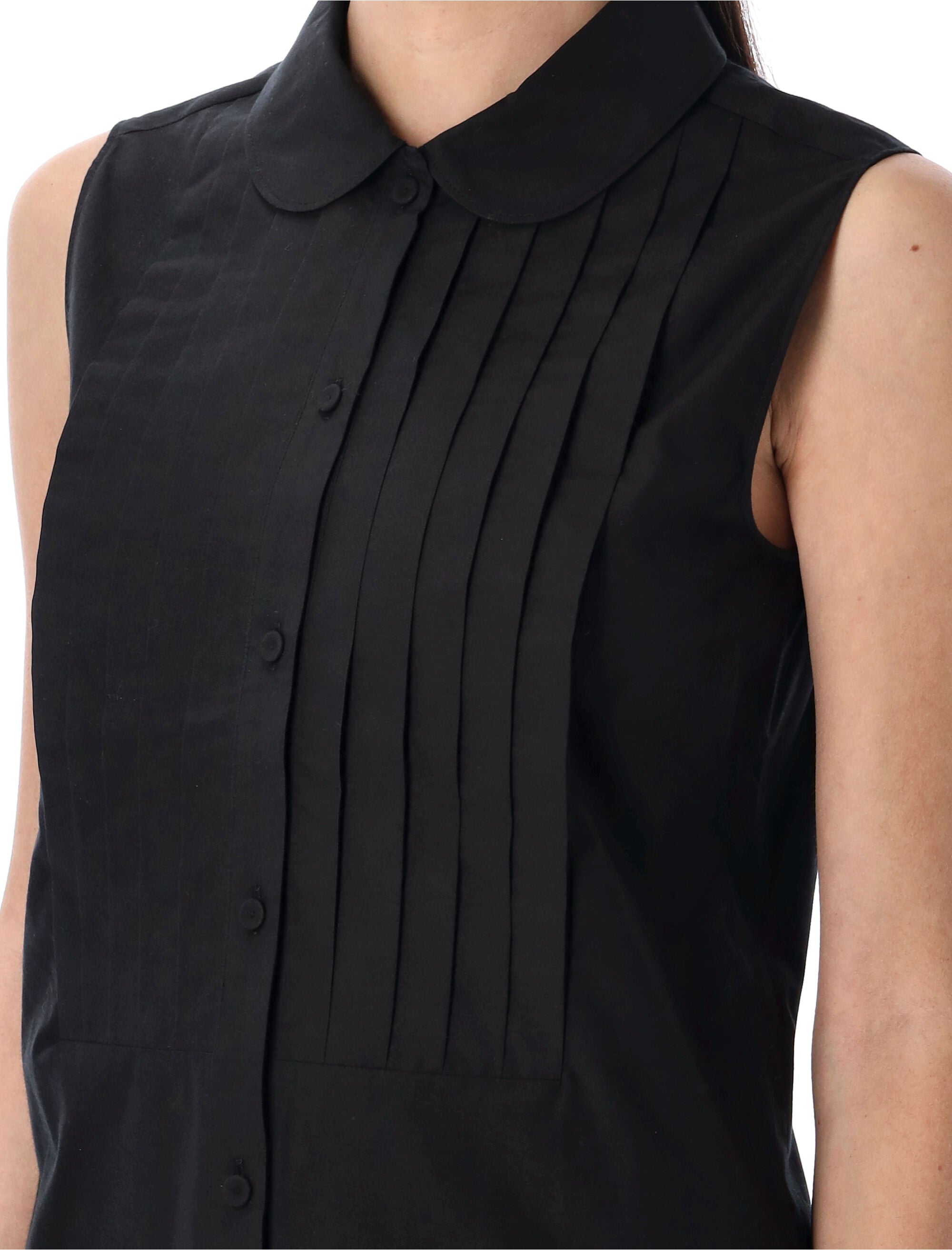 A.P.C. Organic Cotton Sleeveless Shelley Shirt - Size 36