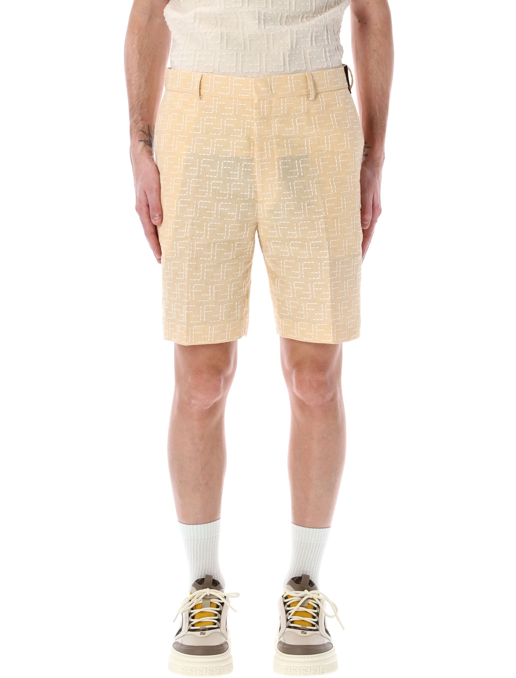 FENDI Men's FF Jacquard Mini Shorts