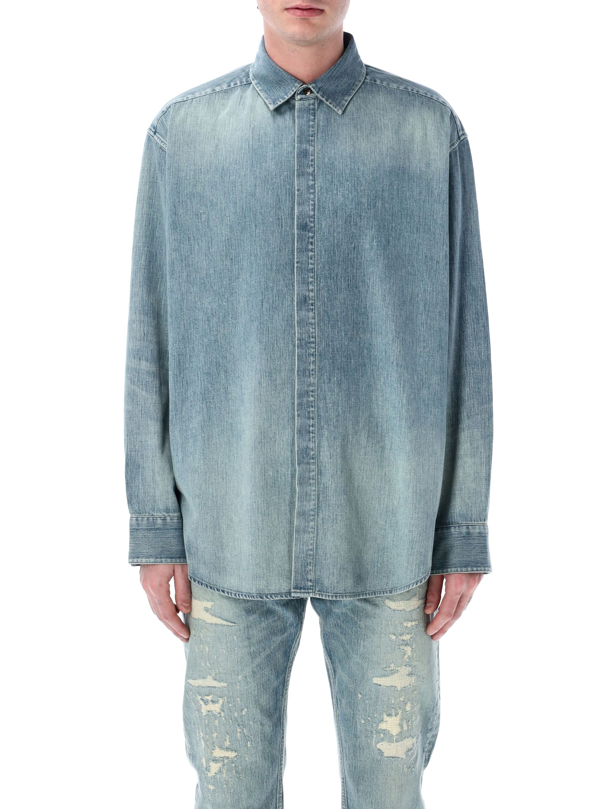 FEAR OF GOD Denim Button Up Shirt - Size L