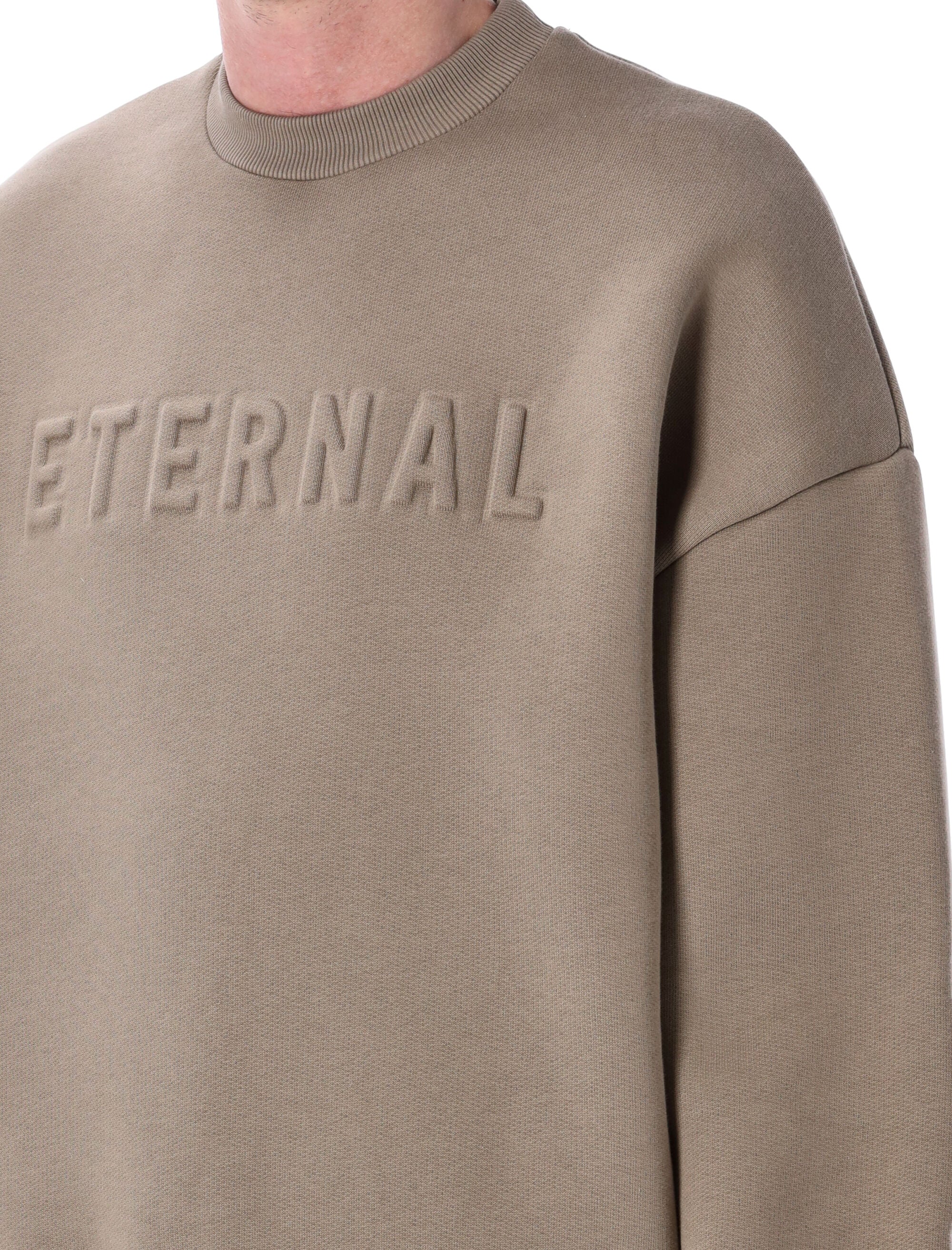 FEAR OF GOD Eternal Fleece Crewneck - Men's Relaxed Fit, Size L