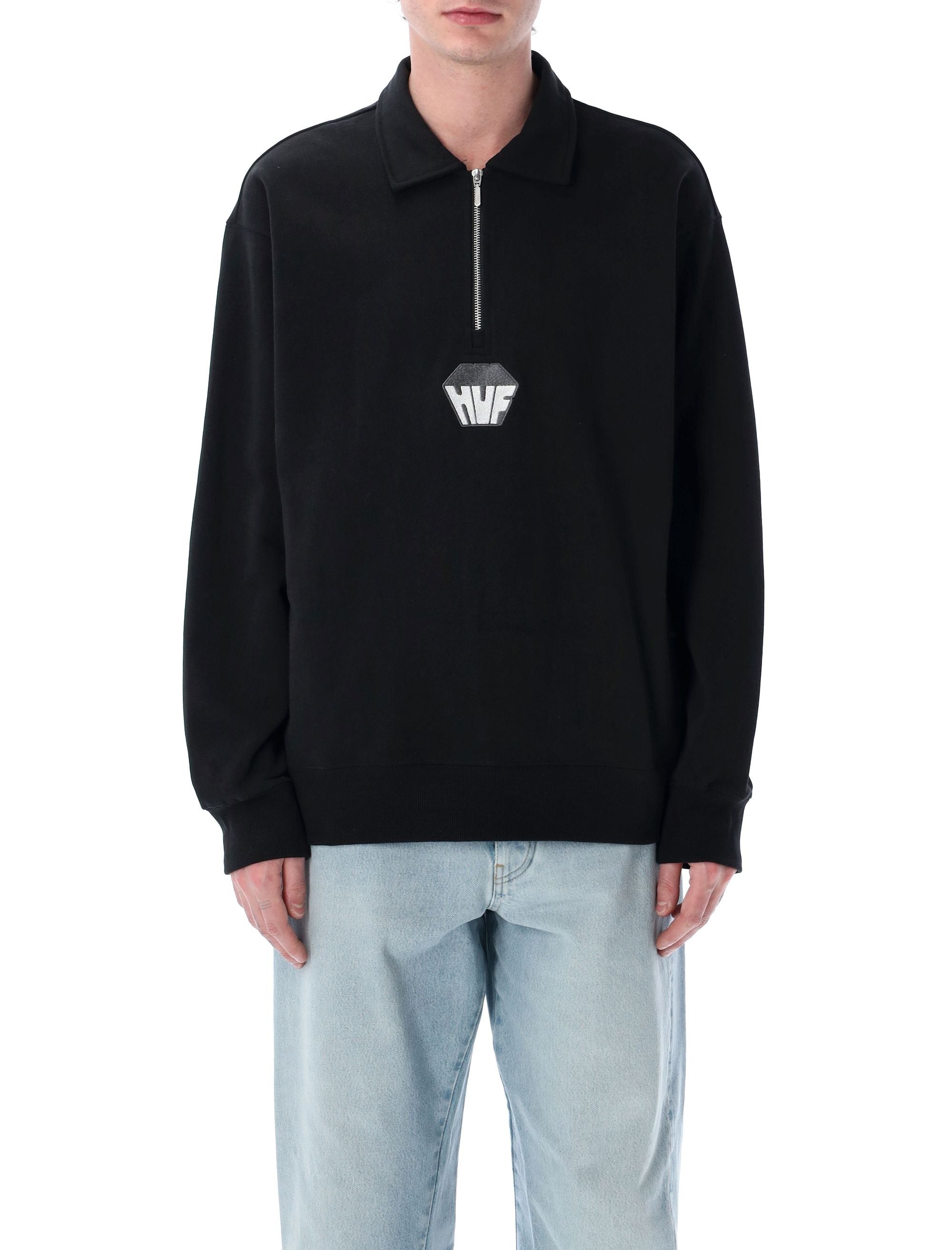 HUF Big Block ¼ Zip French Terry Sweatshirt for Men