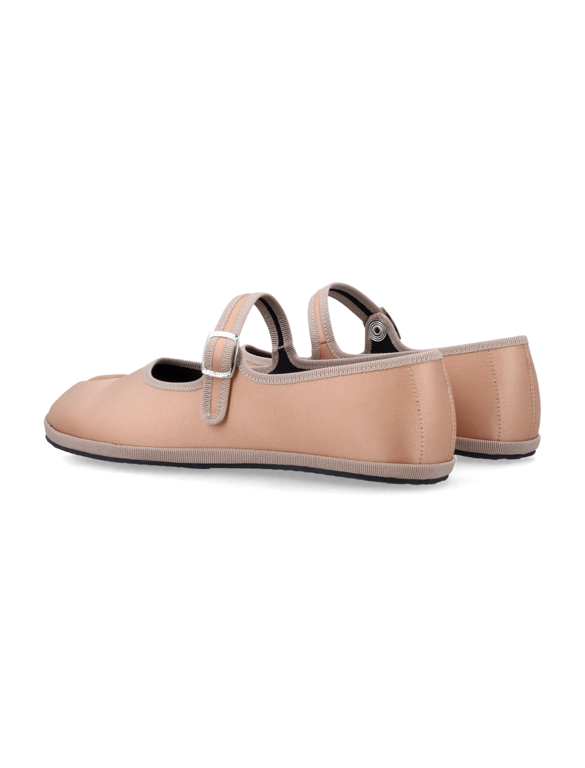 DROGHERIA CRIVELLINI Tabi Toe Satin Flat Shoes for Women