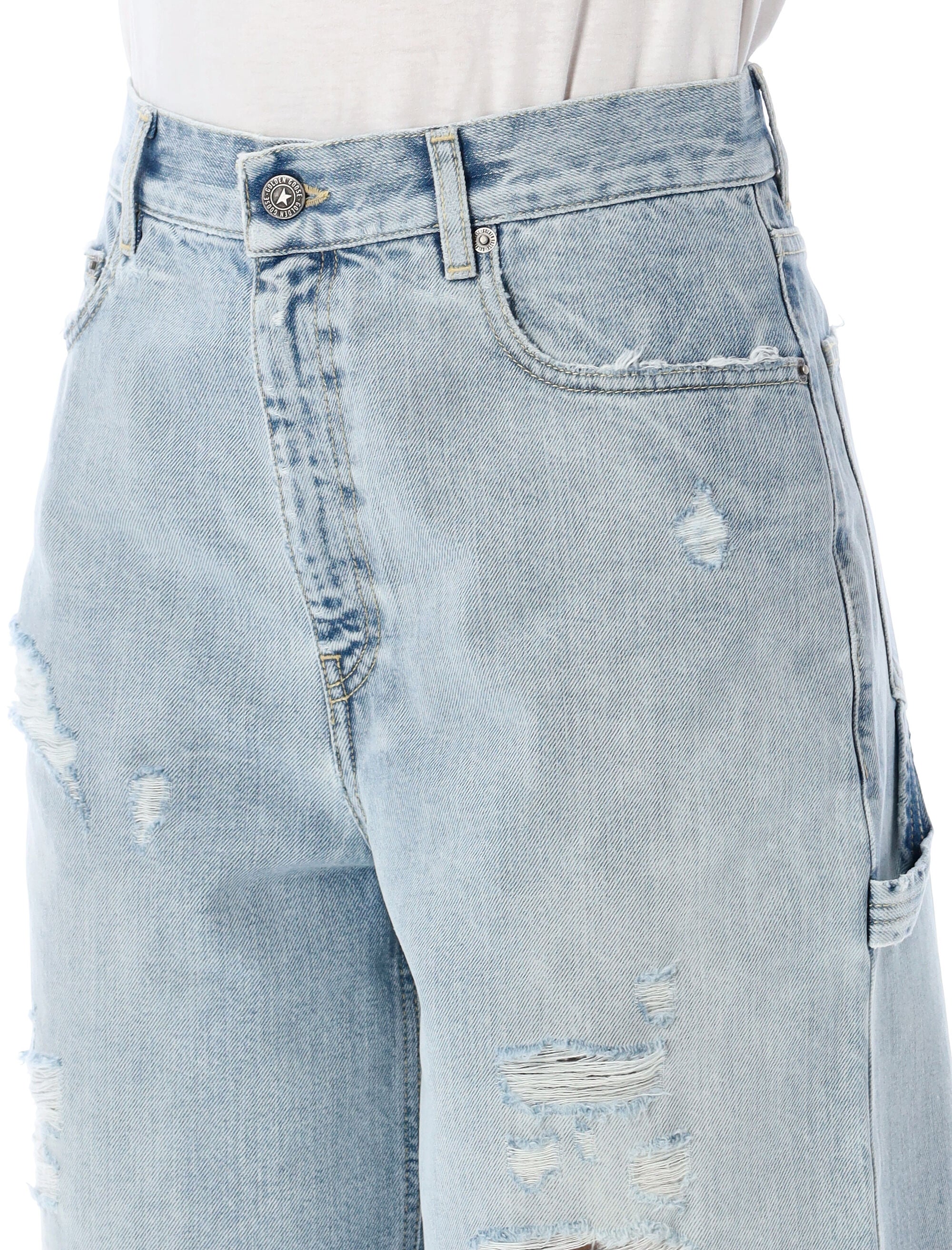 GOLDEN GOOSE Mini Denim Bermuda Shorts for Women
