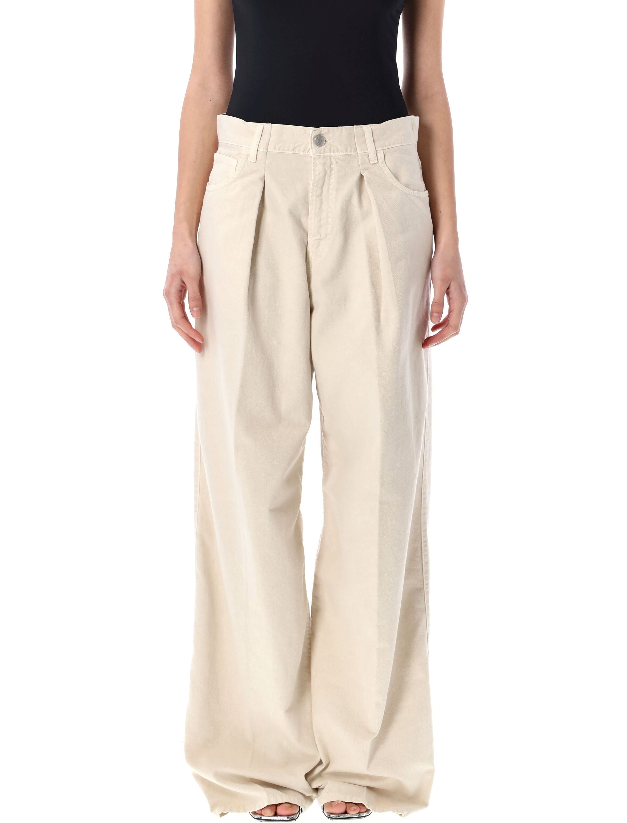 HAIKURE Voluminous Pleated Twill Pants - Size 26