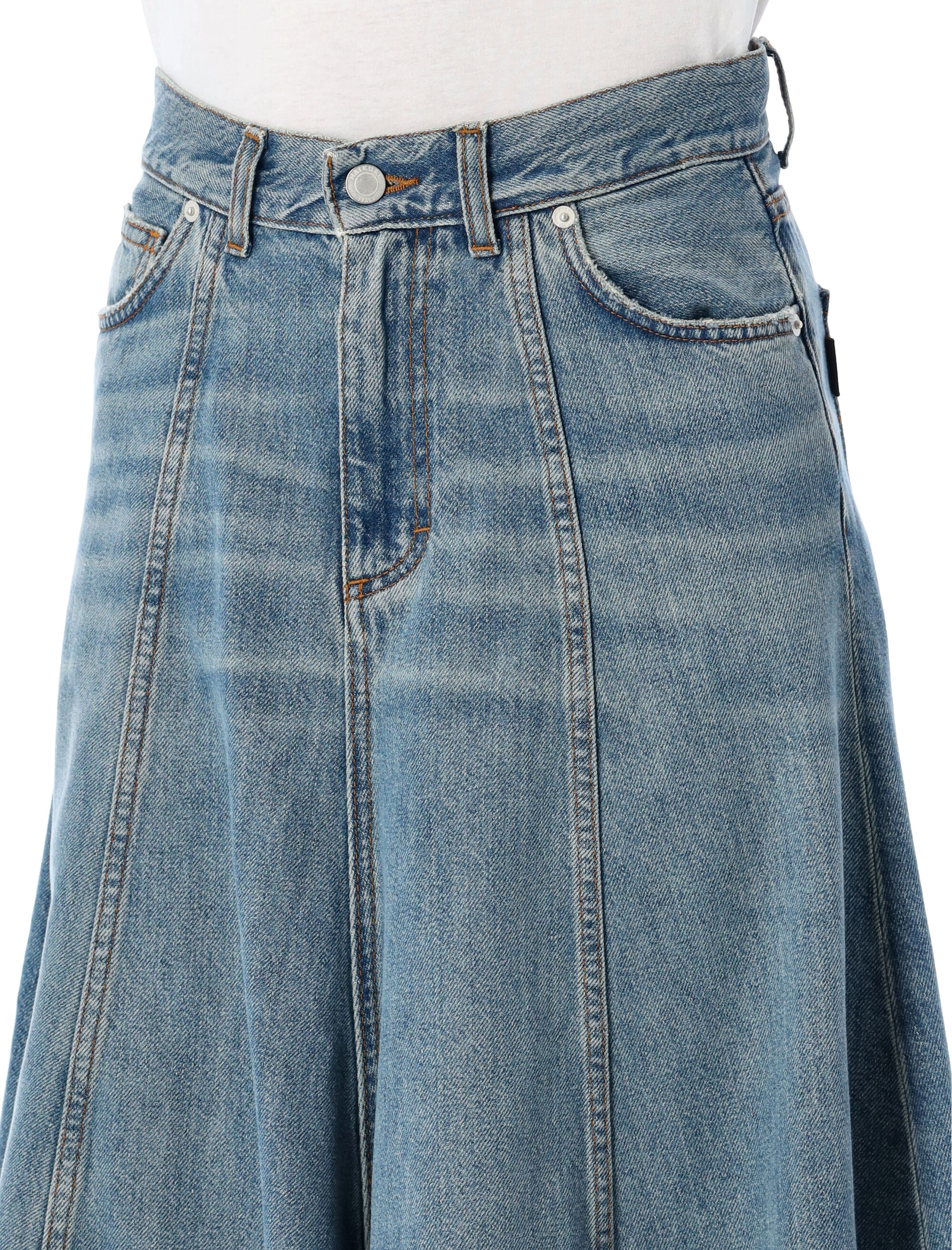 HAIKURE Serenity Denim Midi Skirt - Size 26