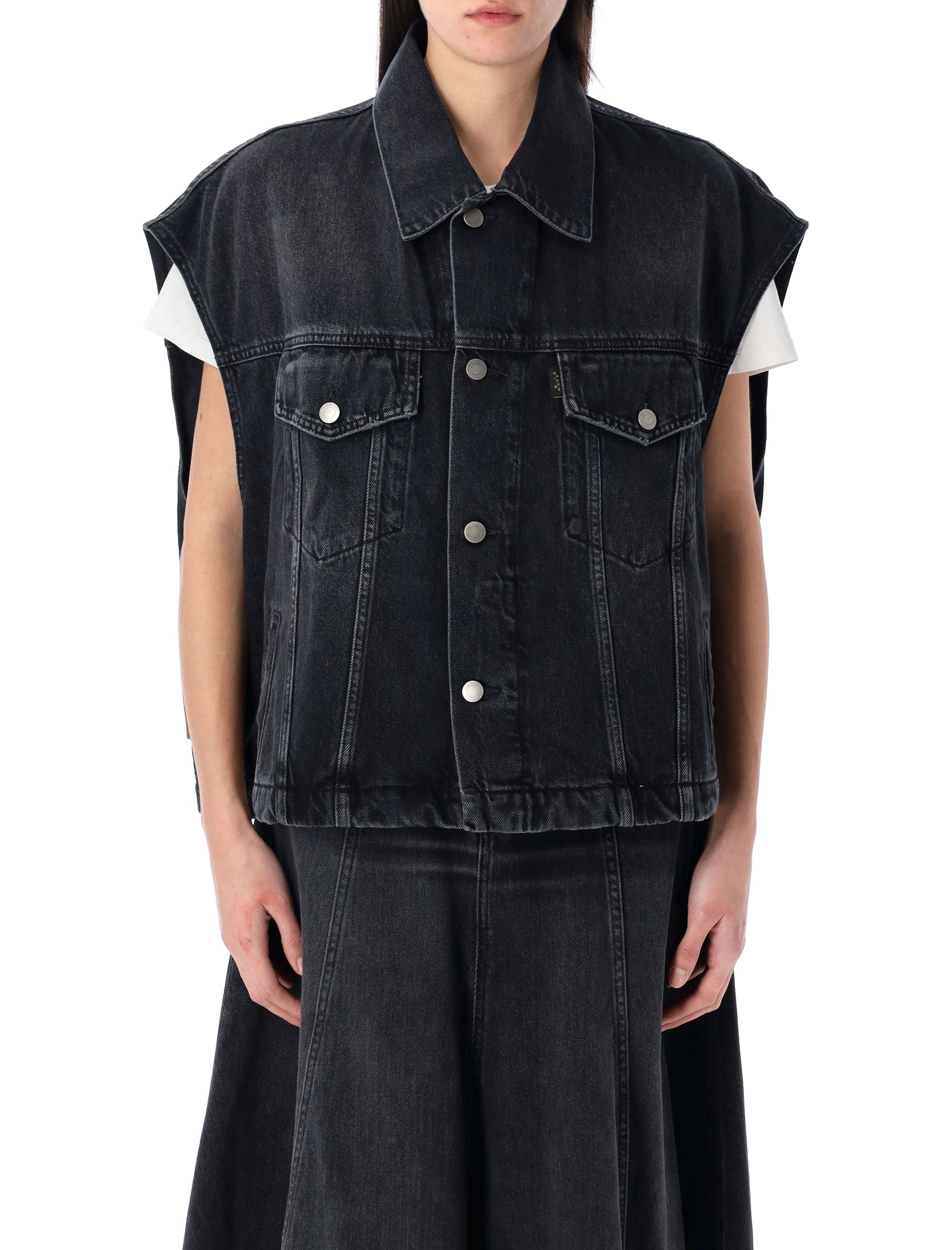 HAIKURE Oversized Denim Vest - Size S