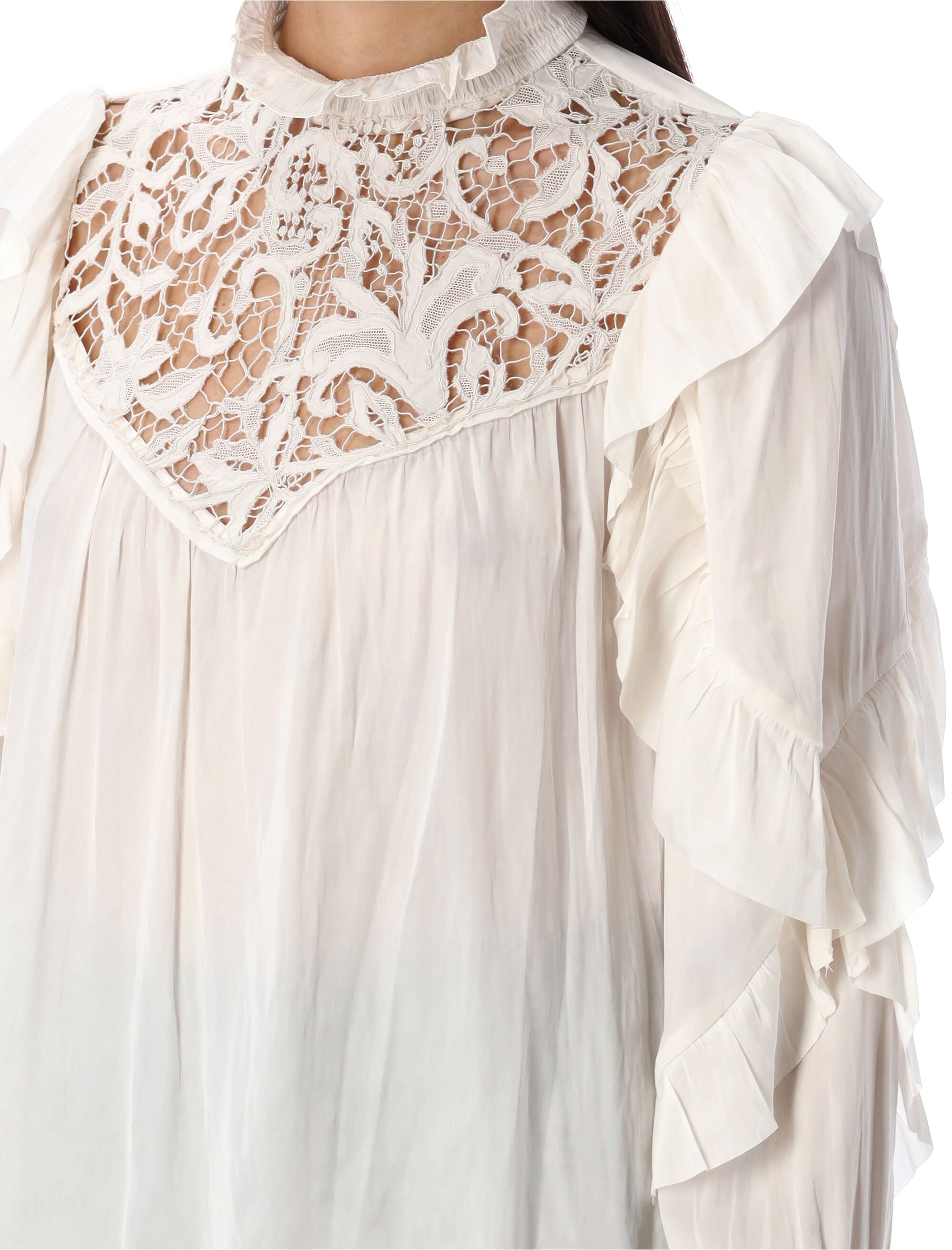 ISABEL MARANT Gathered Collar Blouse - Size 36