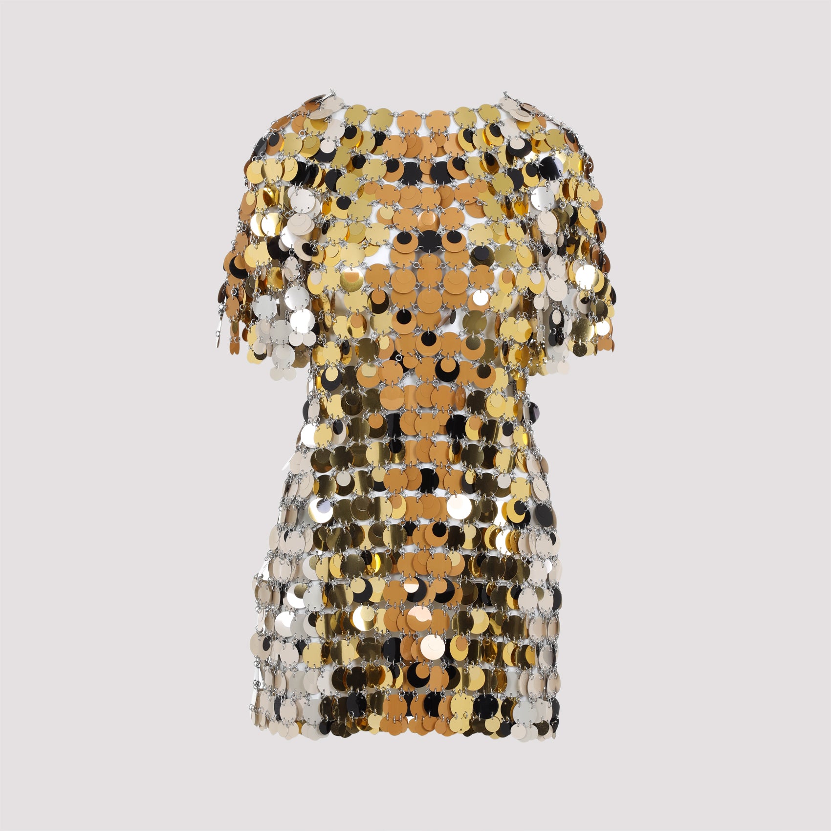 PACO RABANNE Chic Metallic Mini Dress for Women