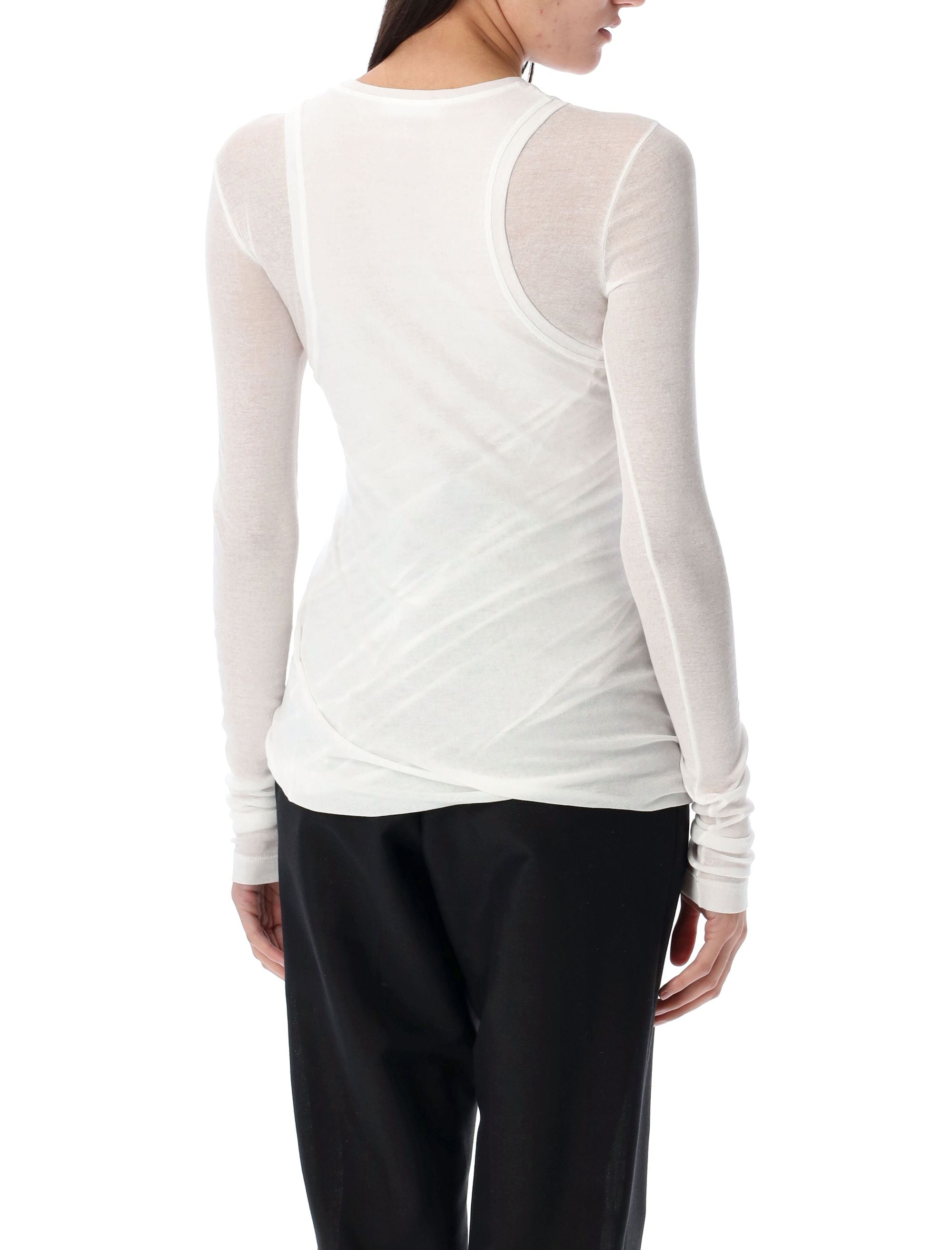 JIL SANDER Double-Layered T-Shirt (Size 36)