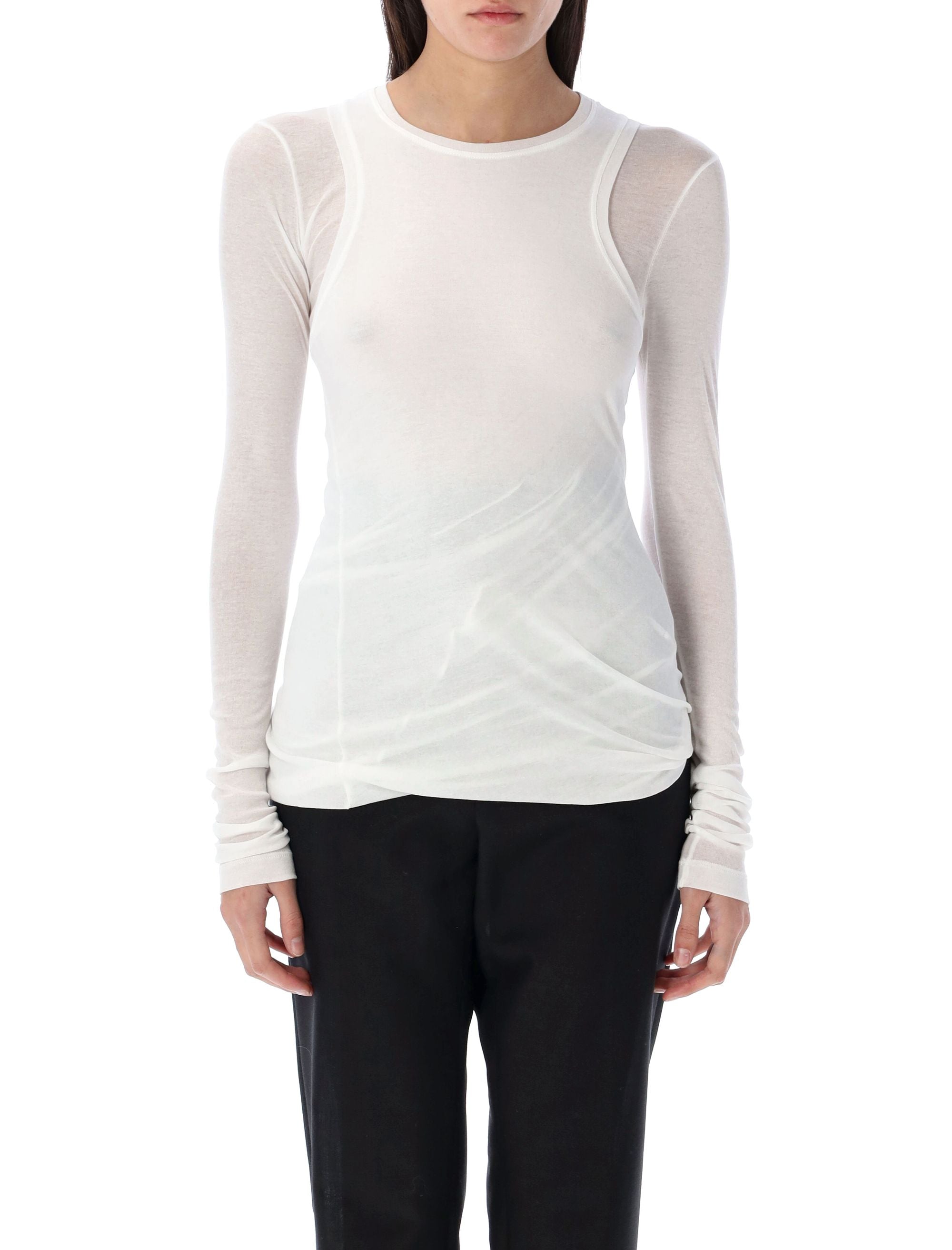 JIL SANDER Double-Layered T-Shirt (Size 36)