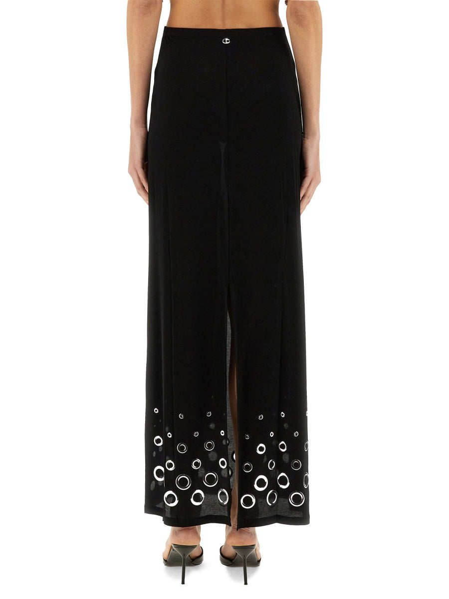 PACO RABANNE Stretch Cupro Mini Skirt for Women