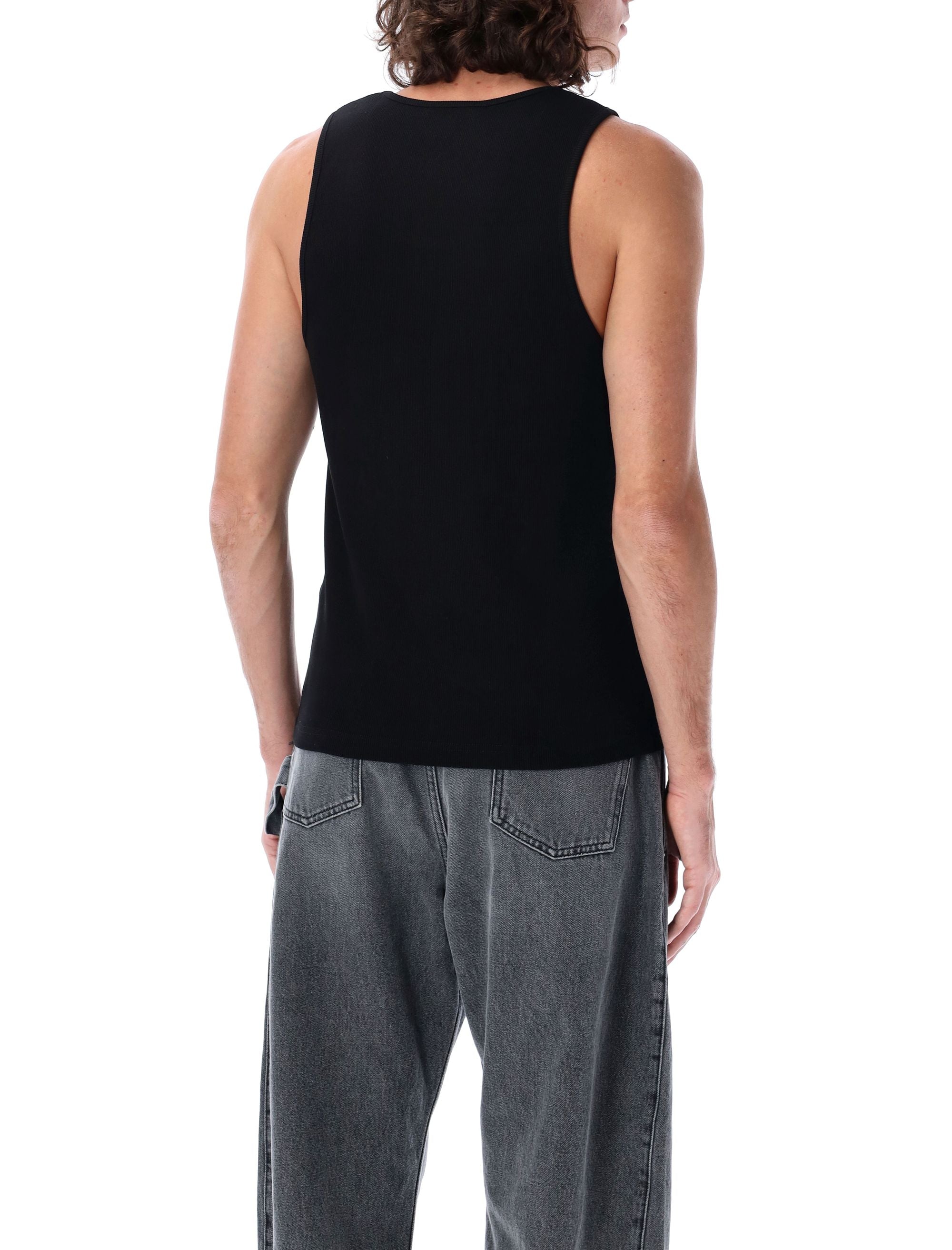 JW ANDERSON Cotton Anchor Embroidered Tank Top