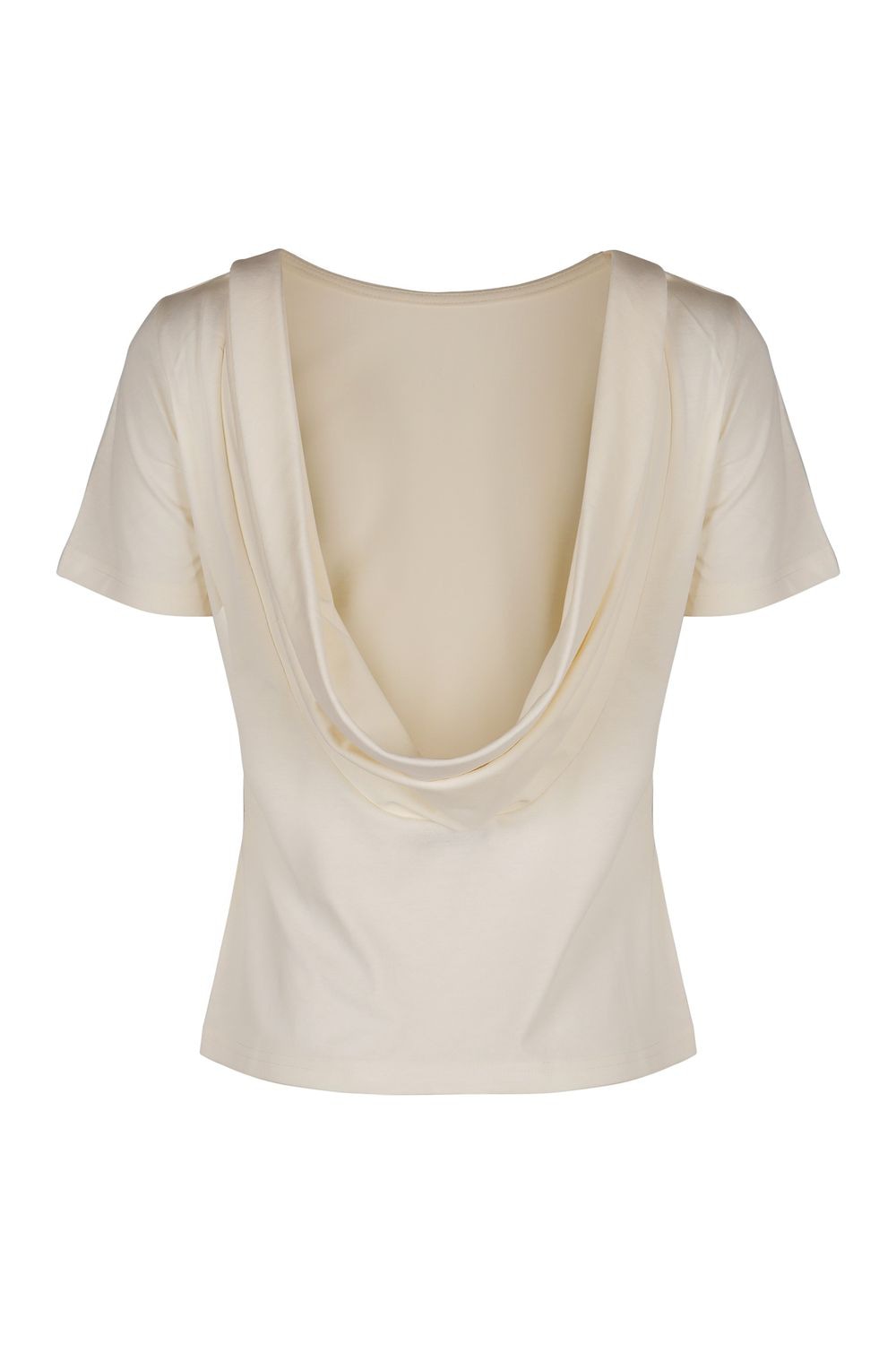 NINA RICCI Open Back Cotton Crew-Neck T-Shirt