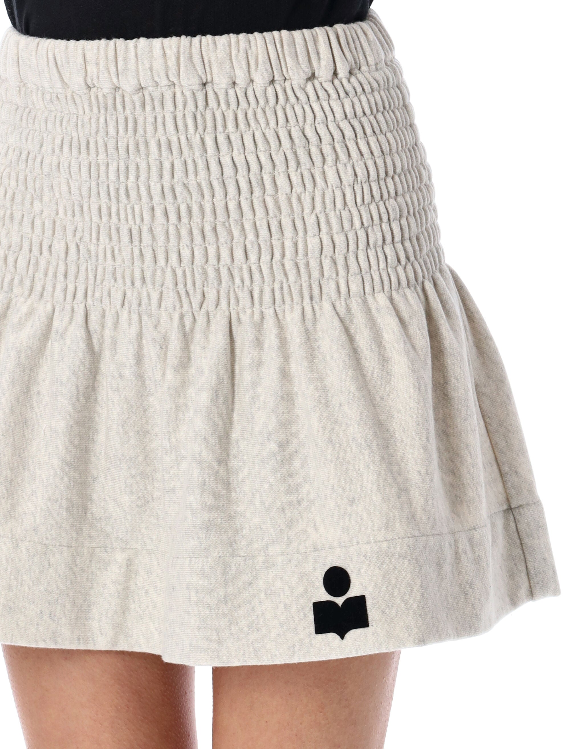 ISABEL MARANT ETOILE Flared Mini Skirt with Logo Details