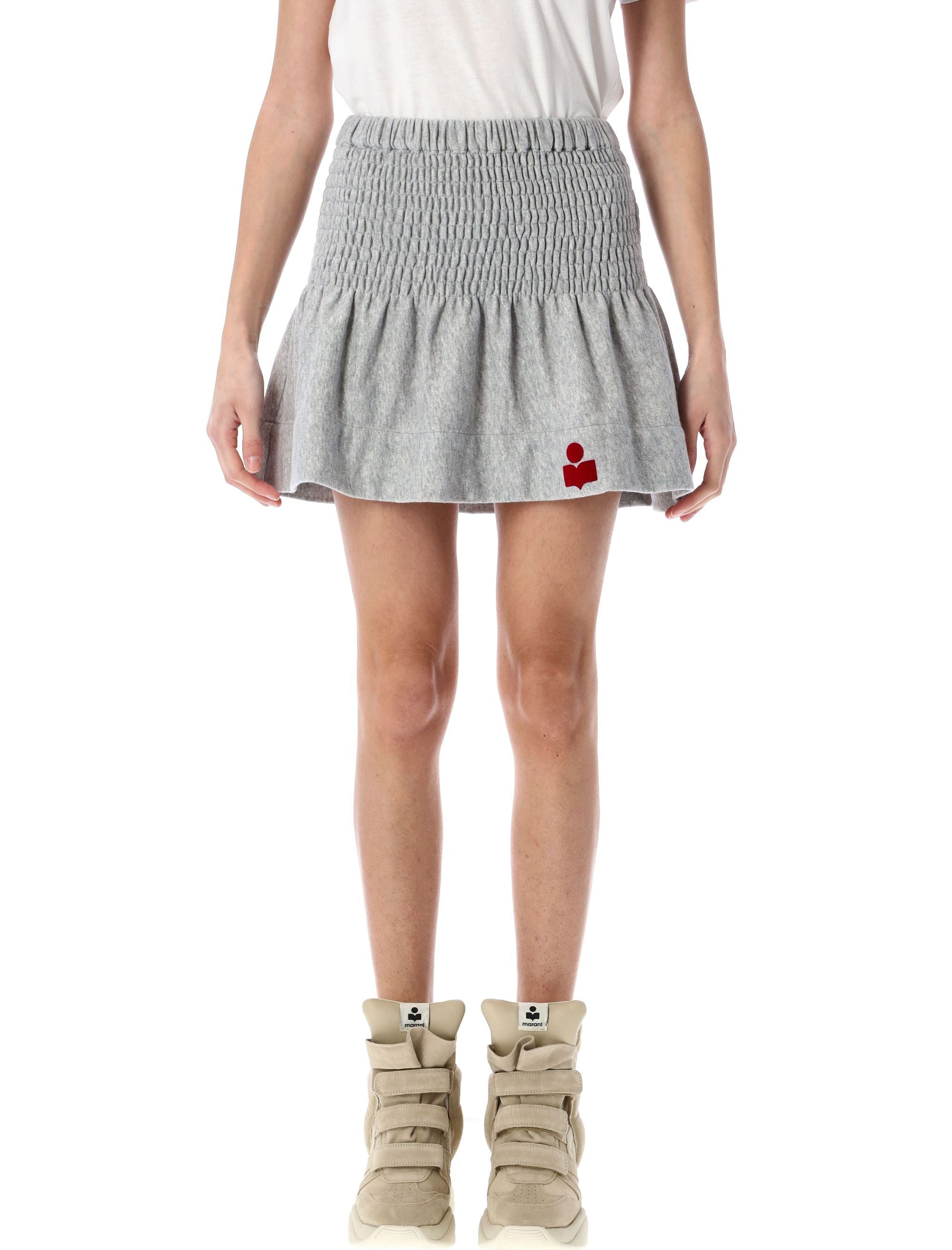 ISABEL MARANT ETOILE Flared Mini Skirt with Logo Detail