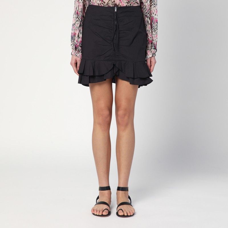 ISABEL MARANT ETOILE Chic Mini Skirt with Front Zip Closure