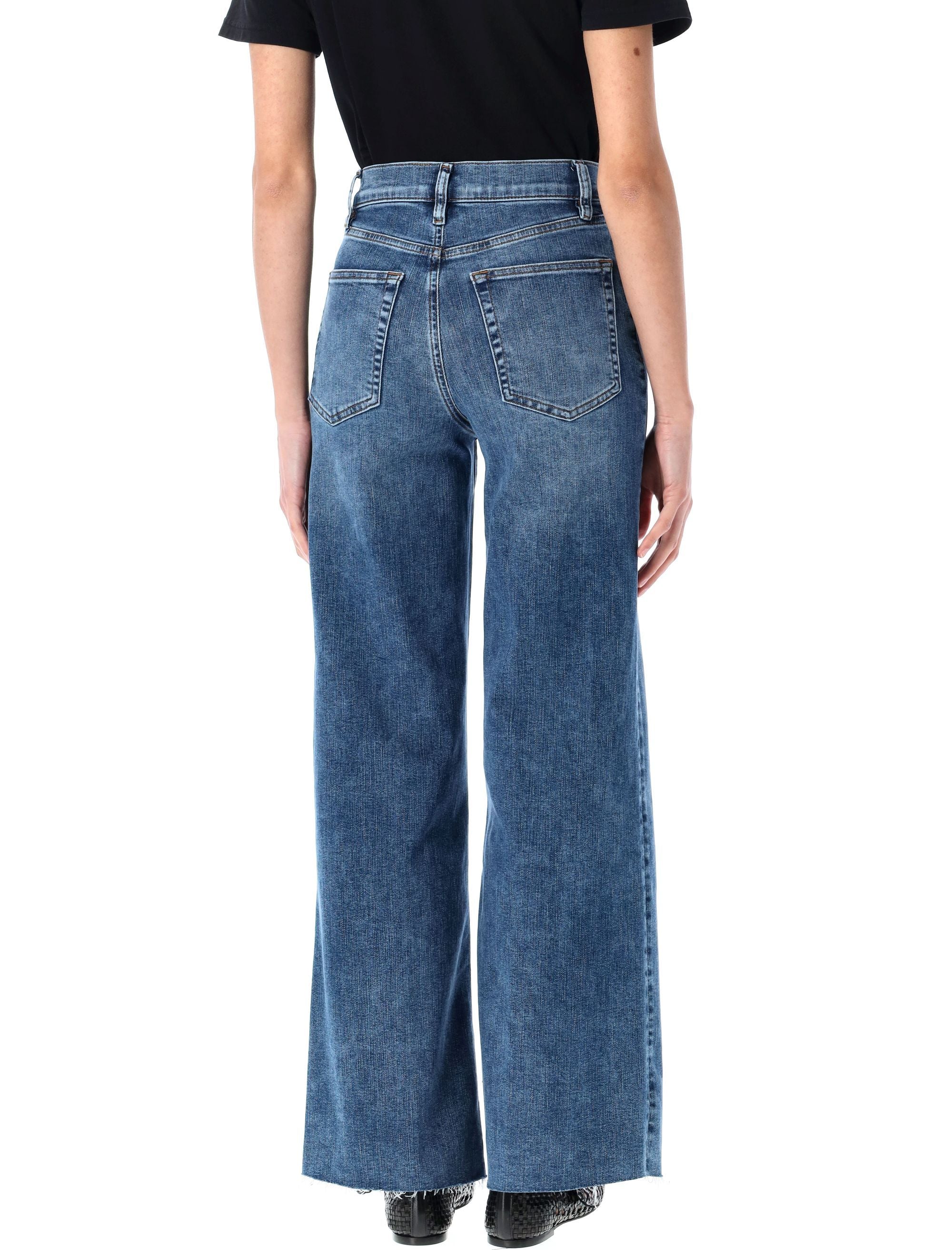 FRAME High-Rise Wide-Leg Flare Jeans - Size 26