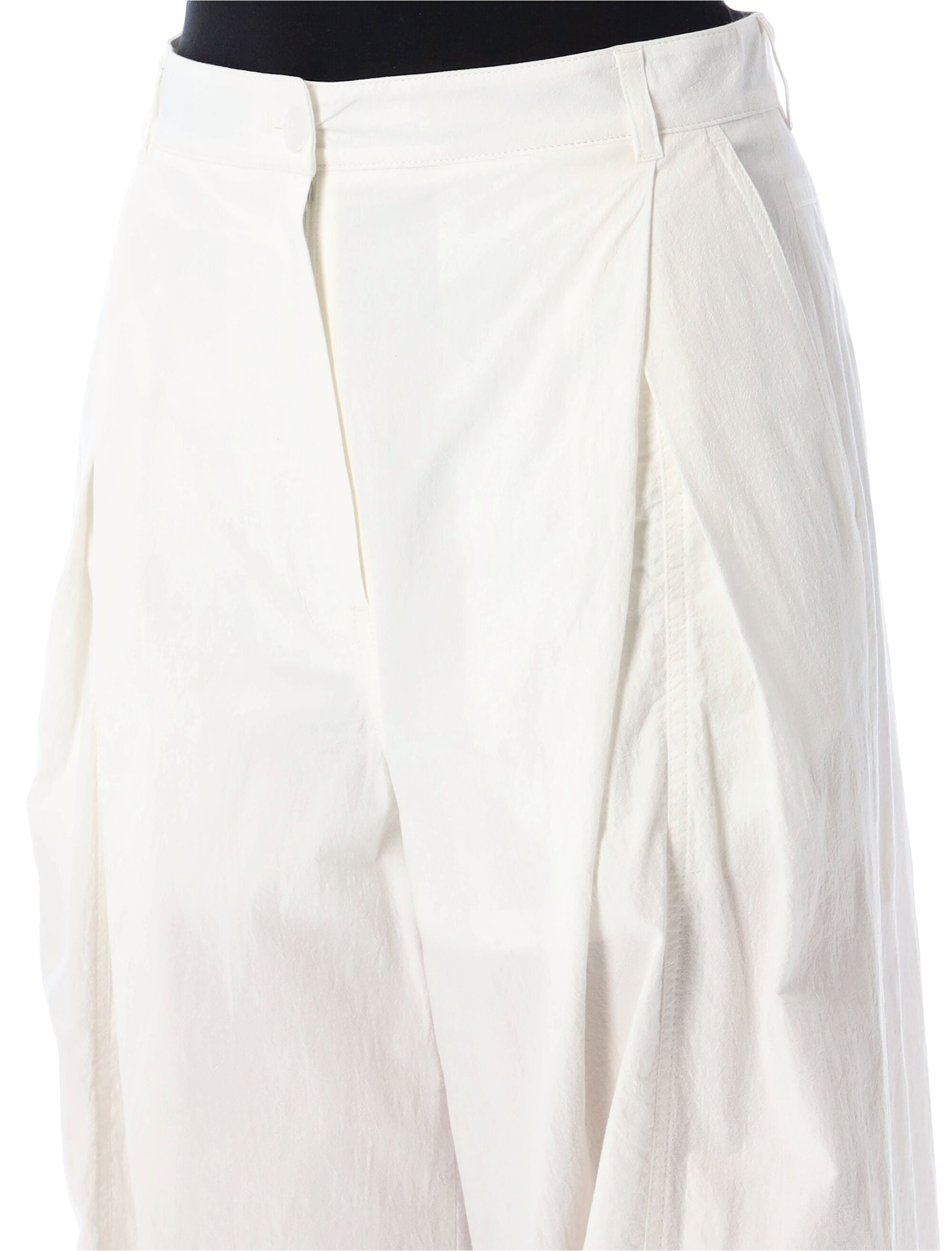 LOW CLASSIC Cotton Tuck Wide Pants - Size S