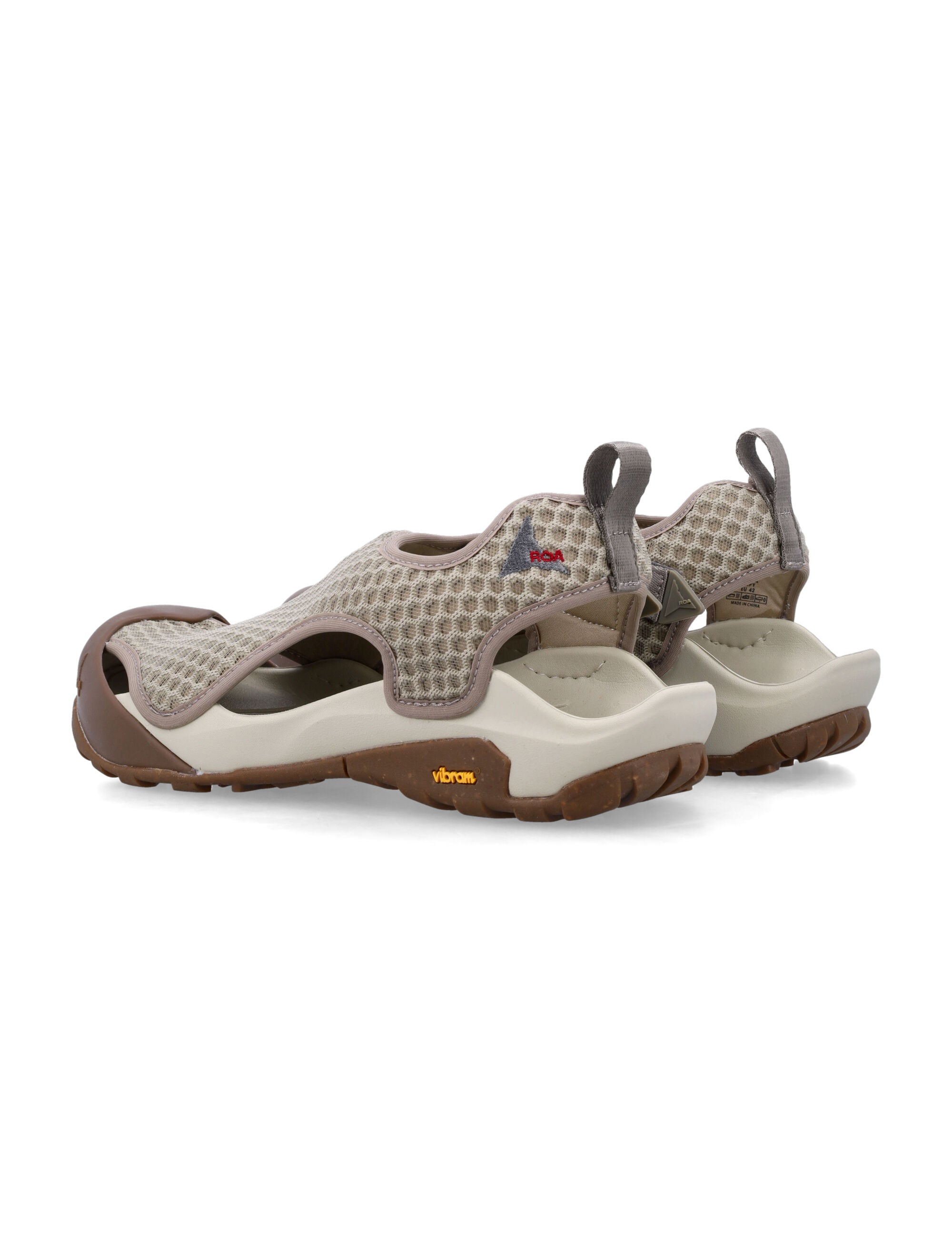 ROA Men's Open Mesh Sandals with Hidden Velcro Closure