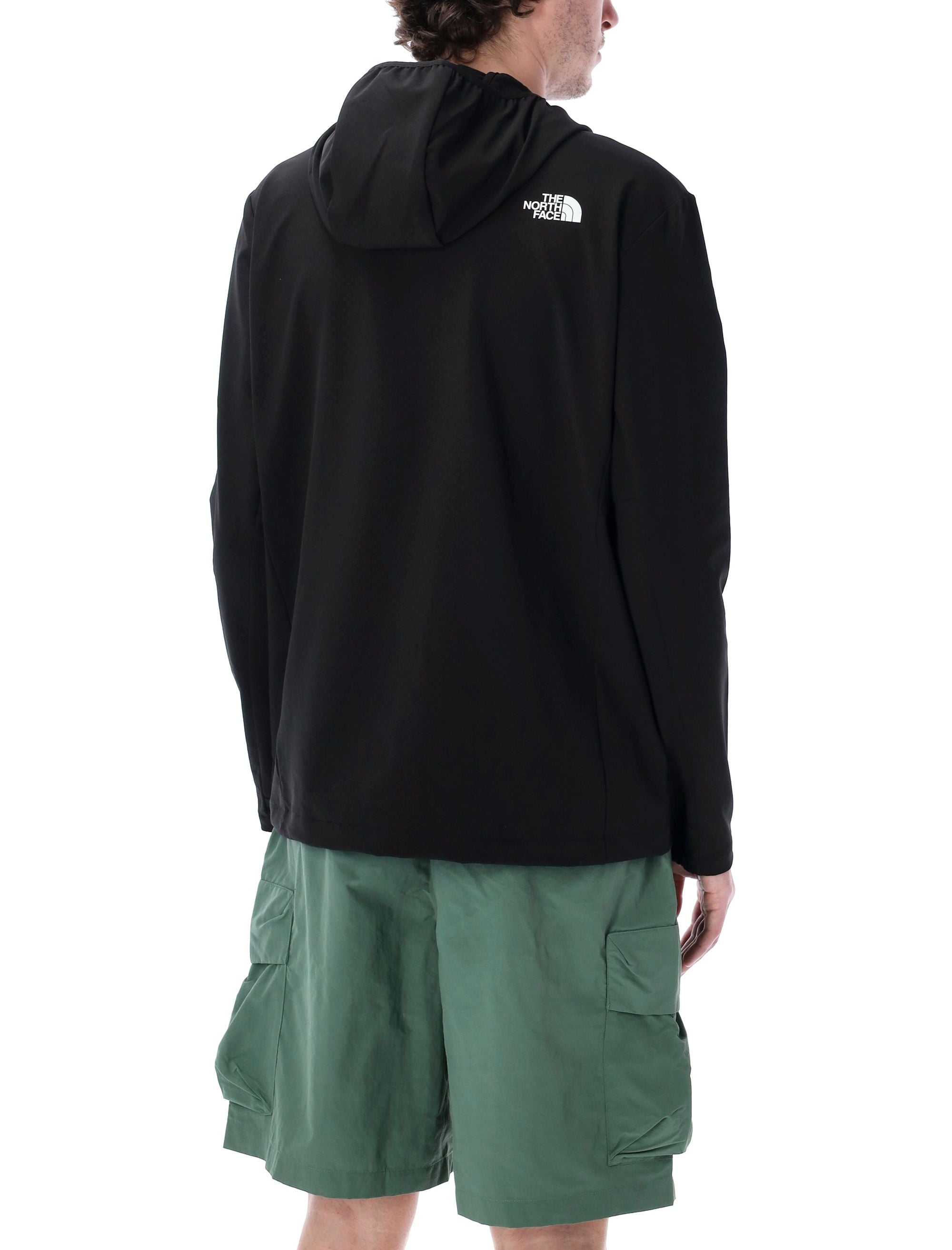 THE NORTH FACE Men's Softshell Jacket with High Neck and Hood - Size L