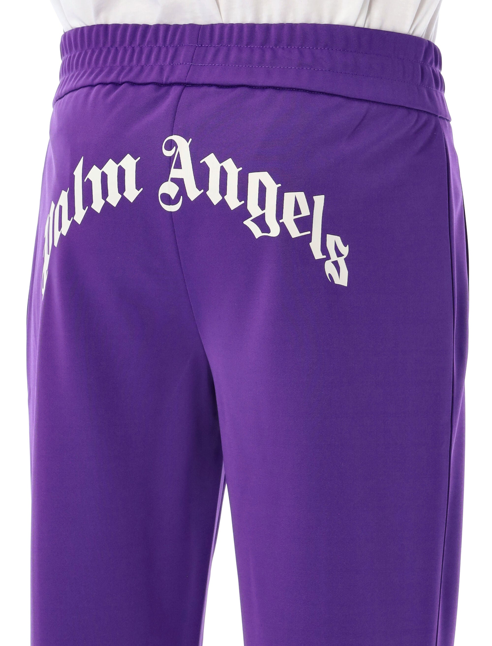 PALM ANGELS Curved Logo Track Pants - Size L