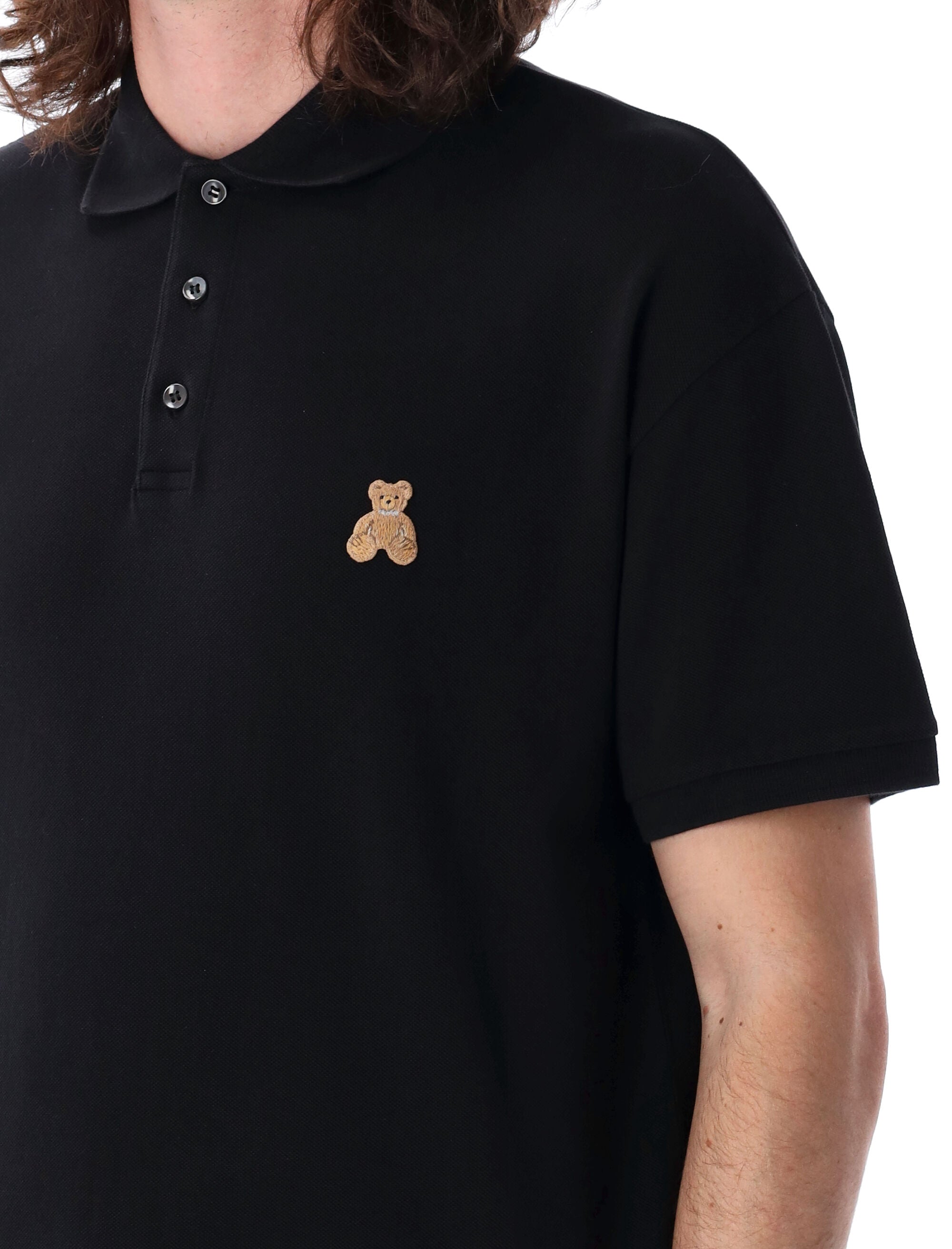 PALM ANGELS Mini Teddy Bear Polo T-Shirt - Regular Fit