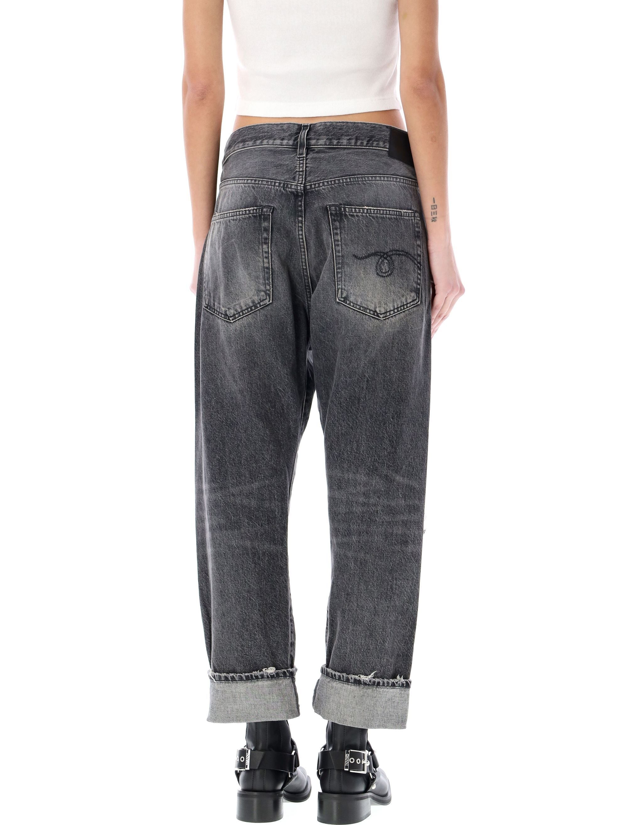 R13 Low Rise Oversized Casual Jeans - Size 26