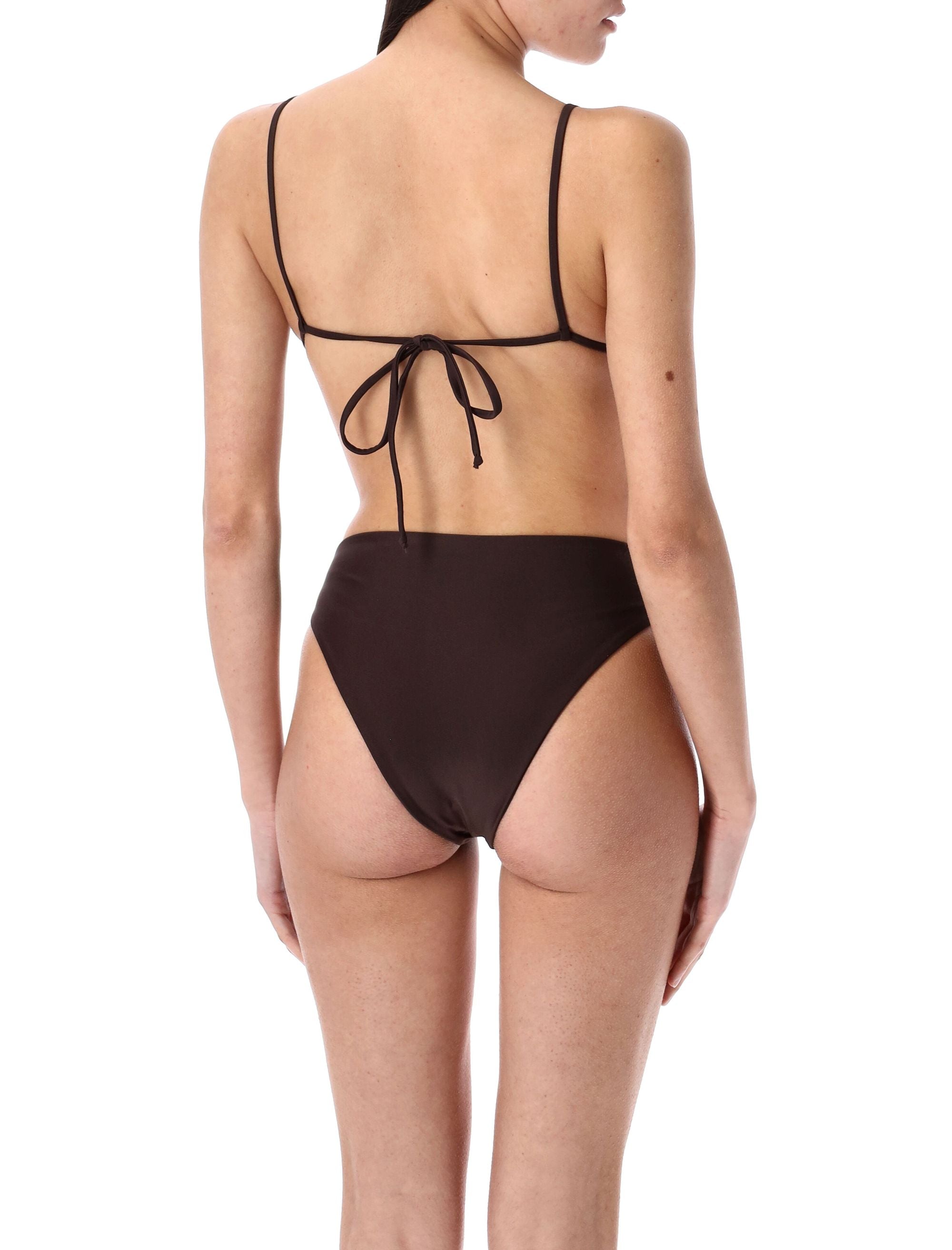 SWIM BY DI High Rise Cut-Out One-Piece Swimsuit (S)